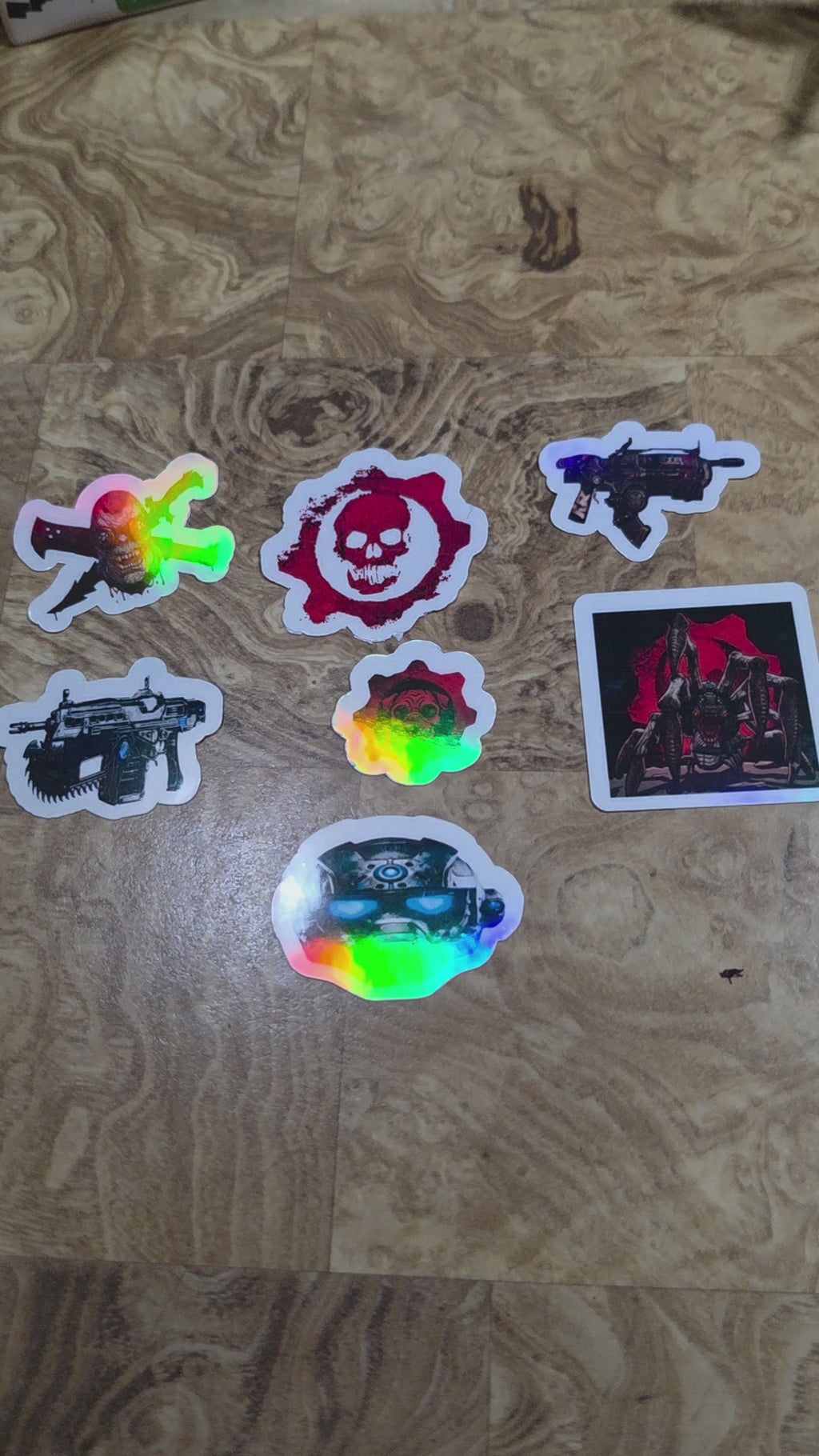 Gears Inspired Holographic pack of 6