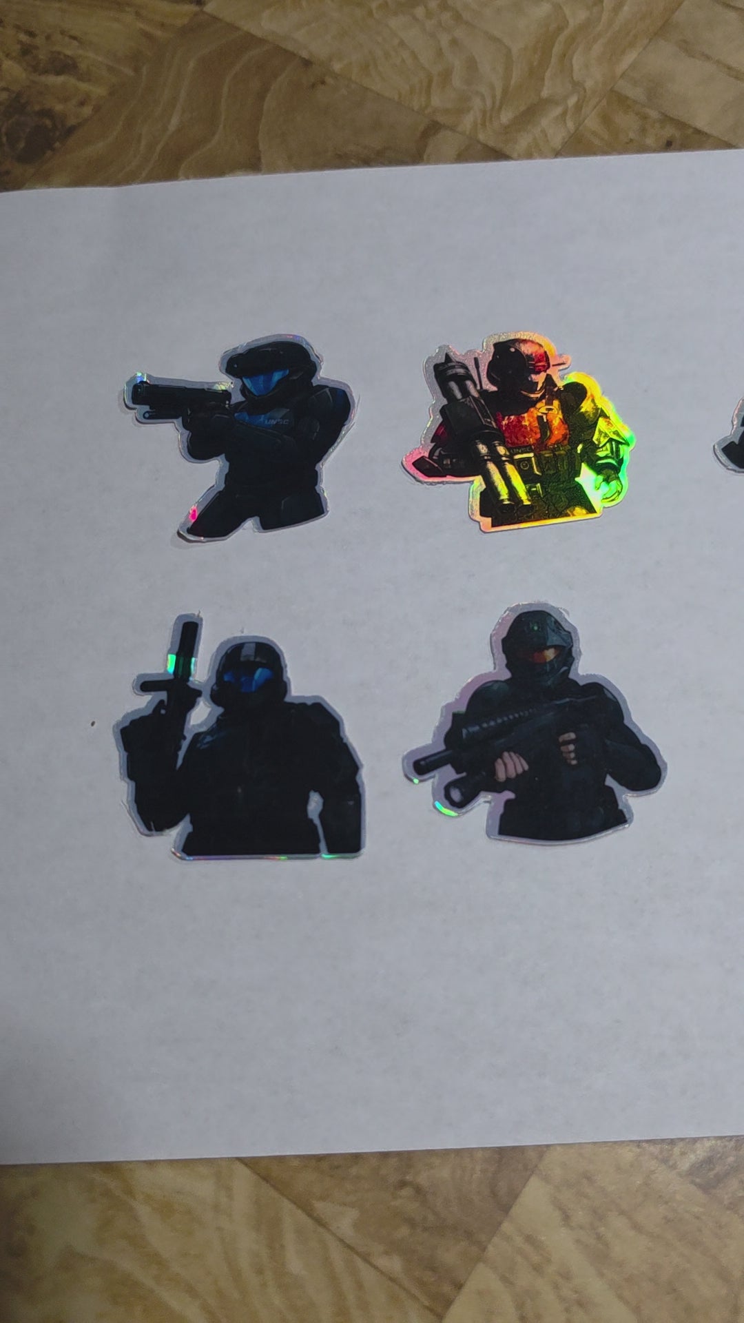 Halo drop trooper inspired stickers