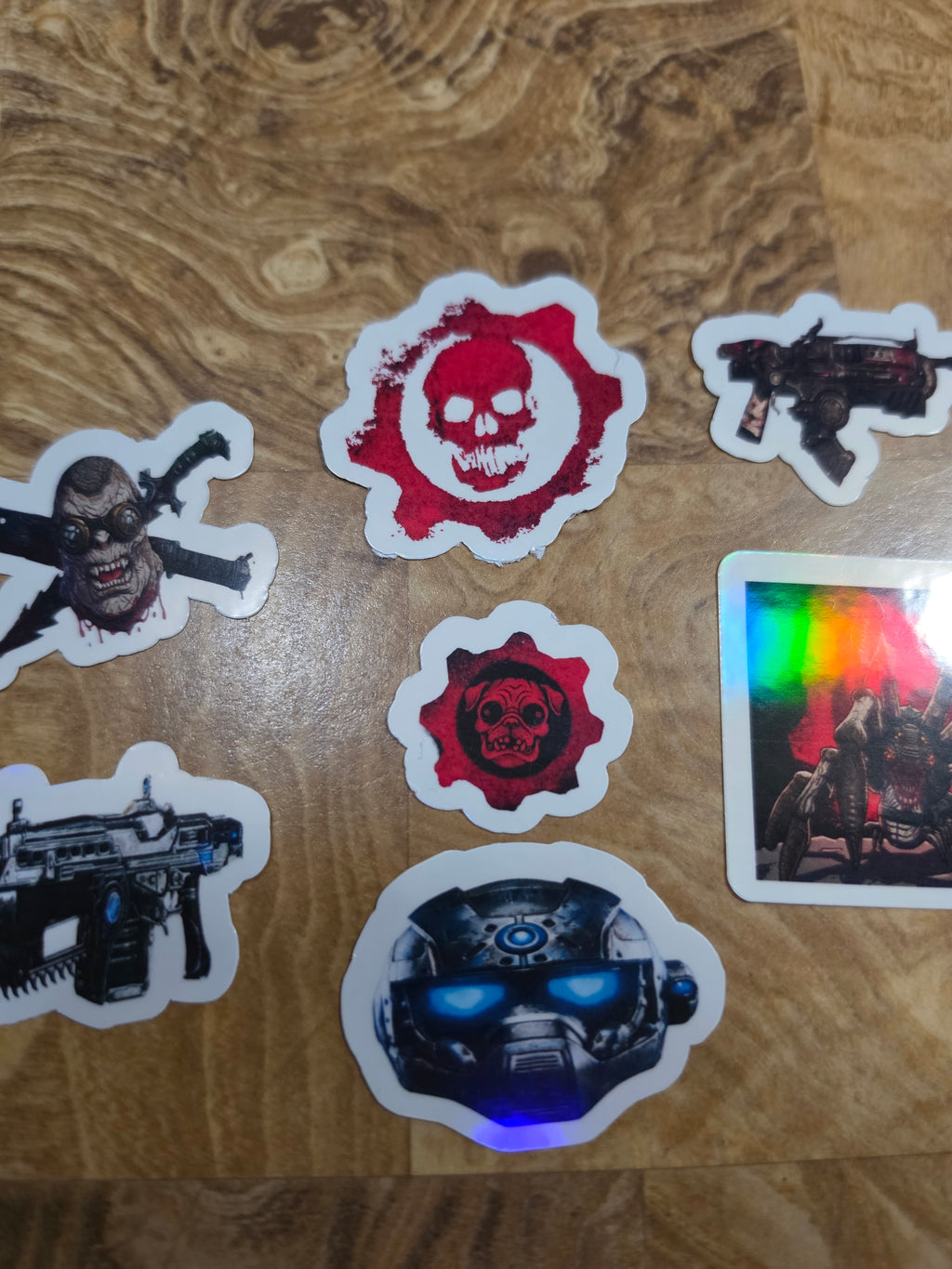 Gears Inspired Holographic pack of 6