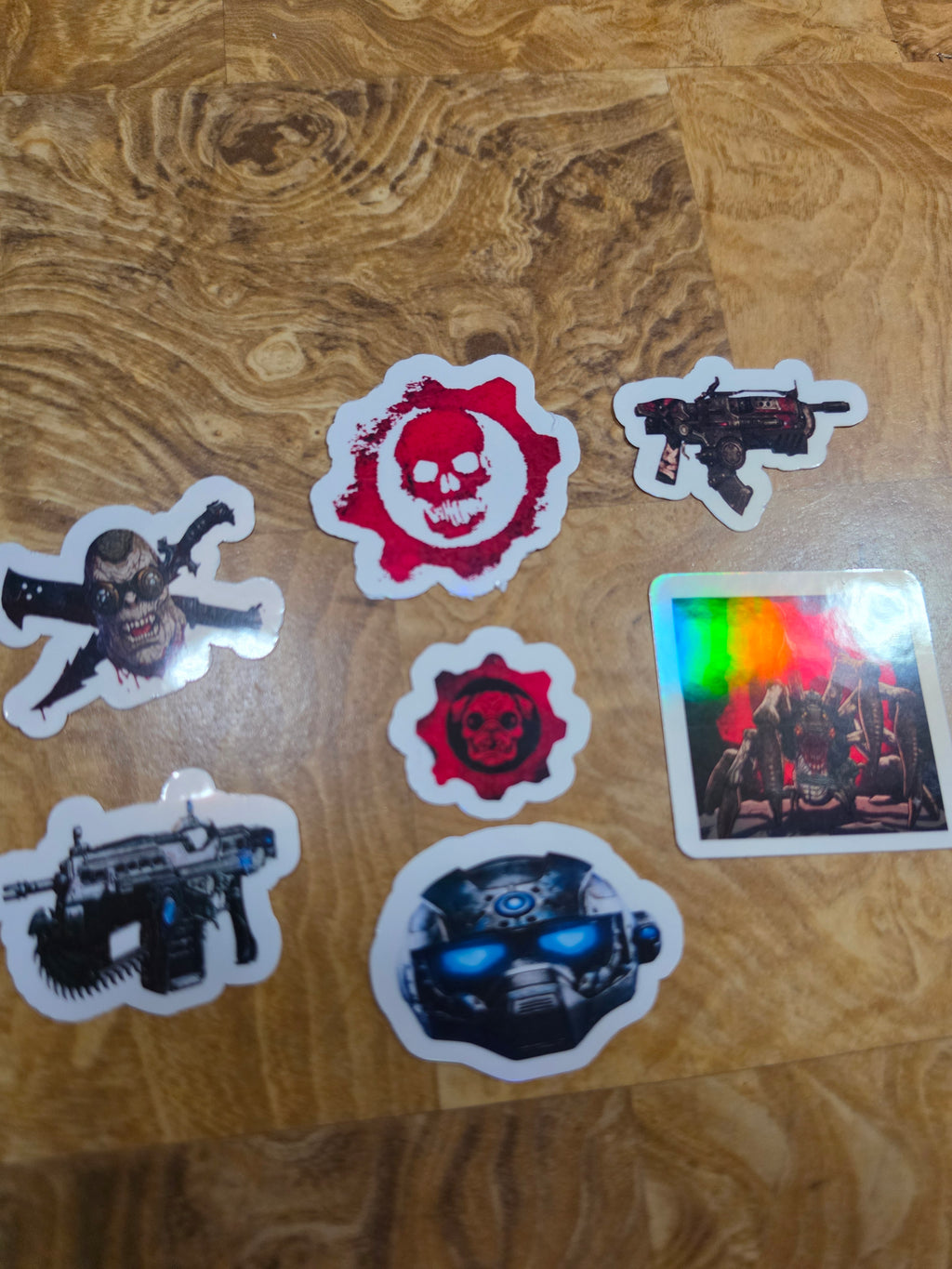 Gears Inspired Holographic pack of 6