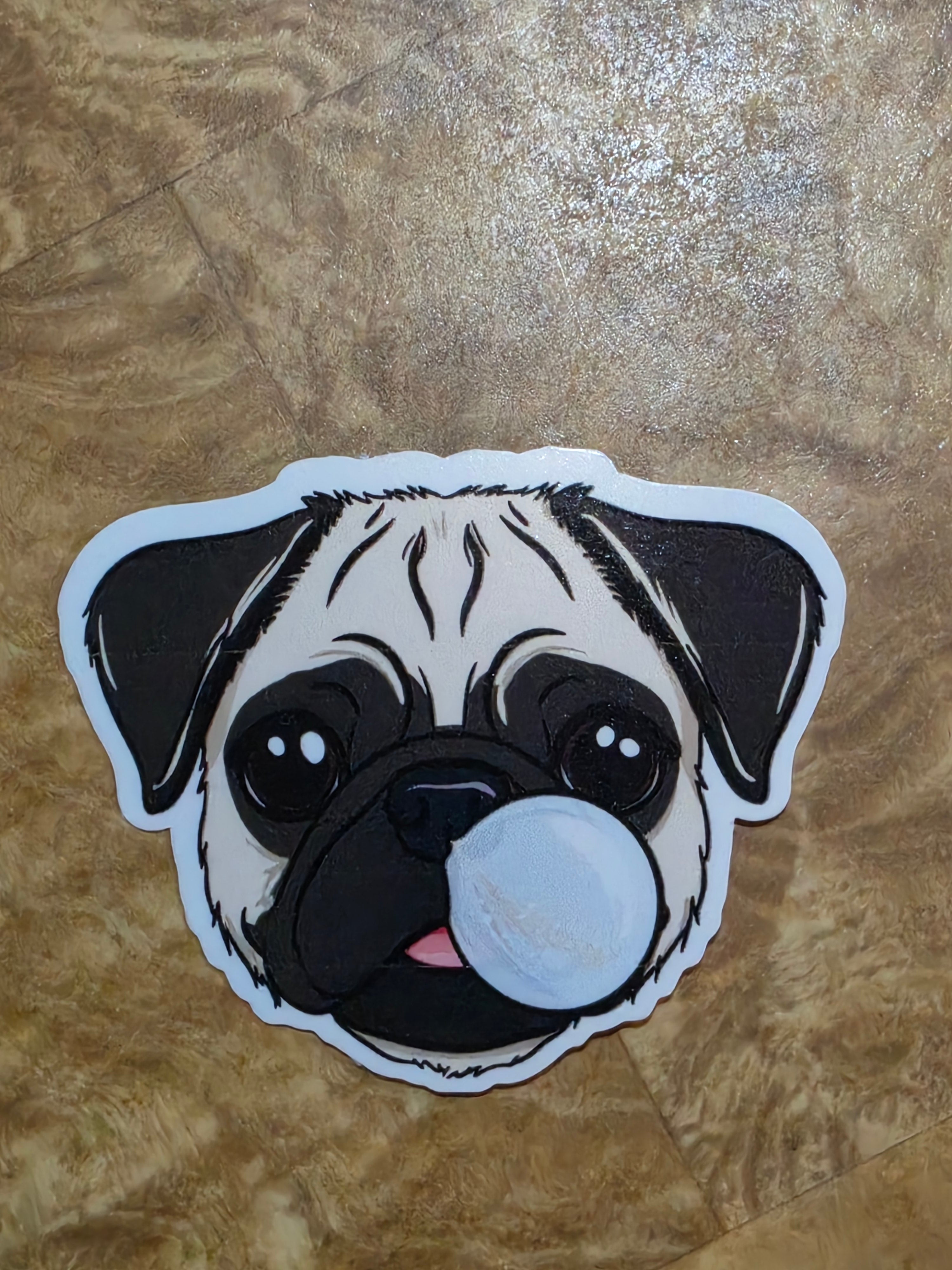 Boogery Pug Inspired sticker