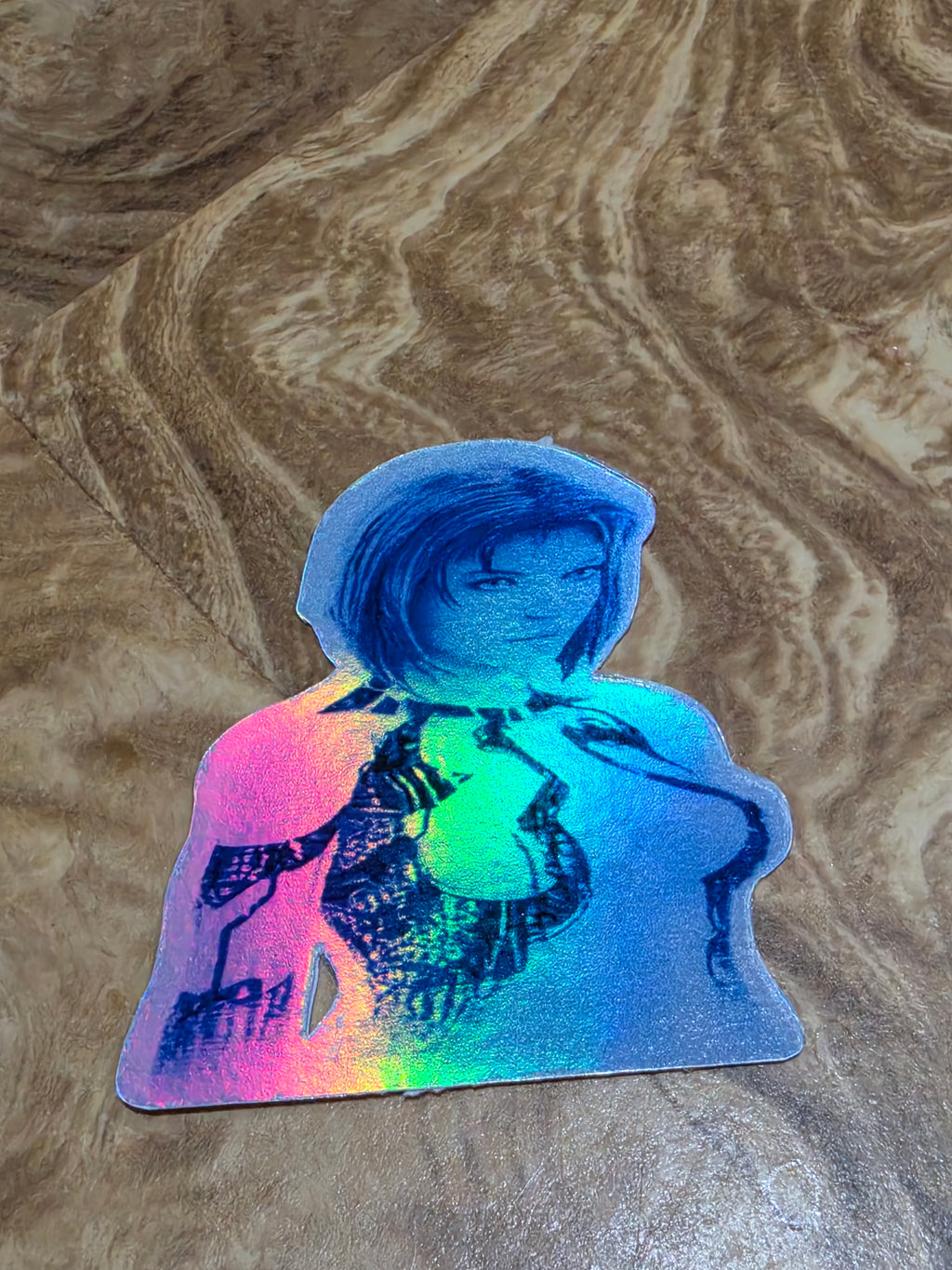 Holographic Halo inspired ai stickers