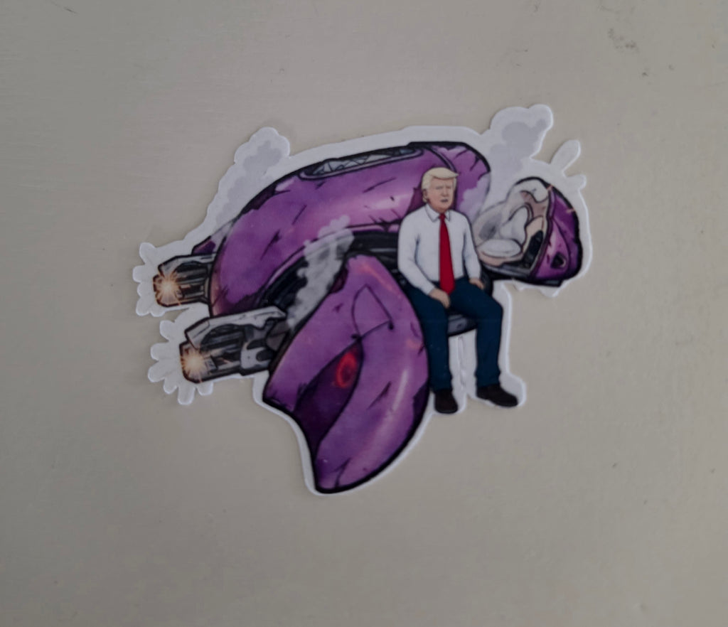 Halo Trump inspired Fan stickers pack of 2