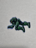Halo inspired dead chief holo sticker