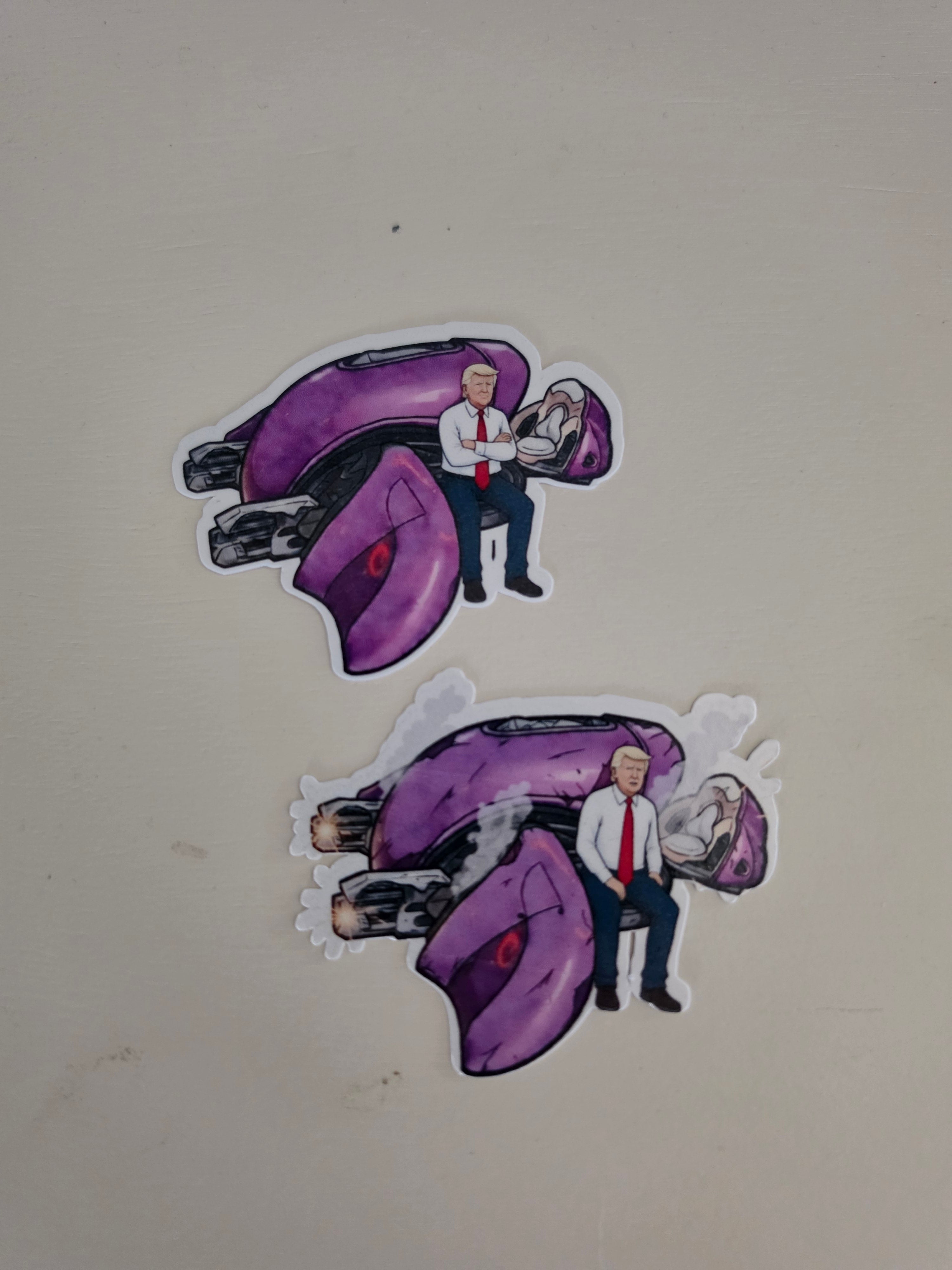 Halo Trump inspired Fan stickers pack of 2