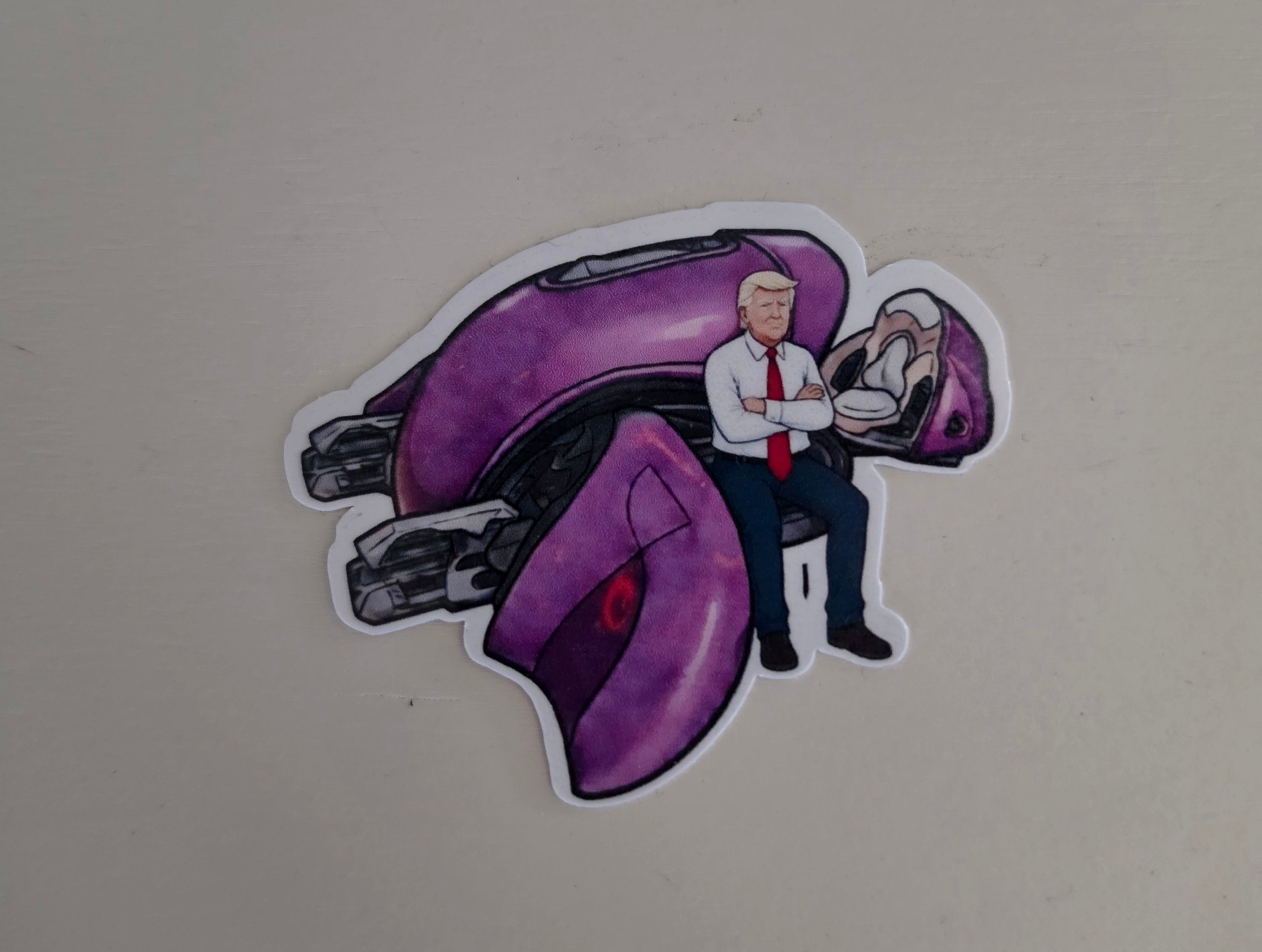 Halo Trump inspired Fan stickers pack of 2