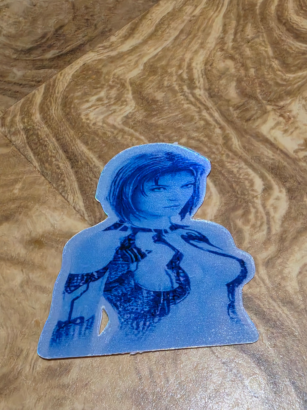 Holographic Halo inspired ai stickers