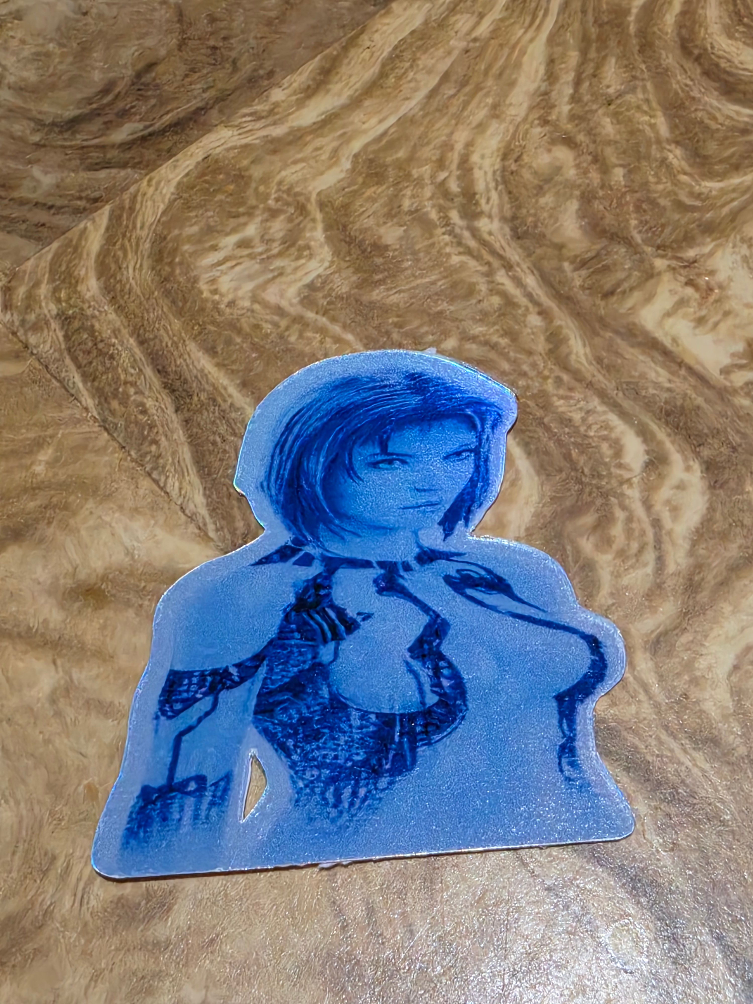 Holographic Halo inspired ai stickers