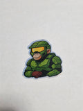 Halo inspired Monkey chief sticker Holographic
