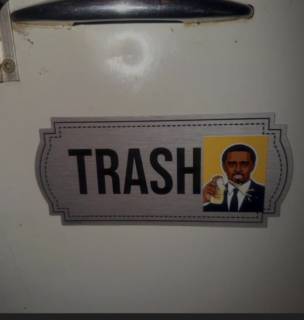 Diddy inspired baby oil sticker
