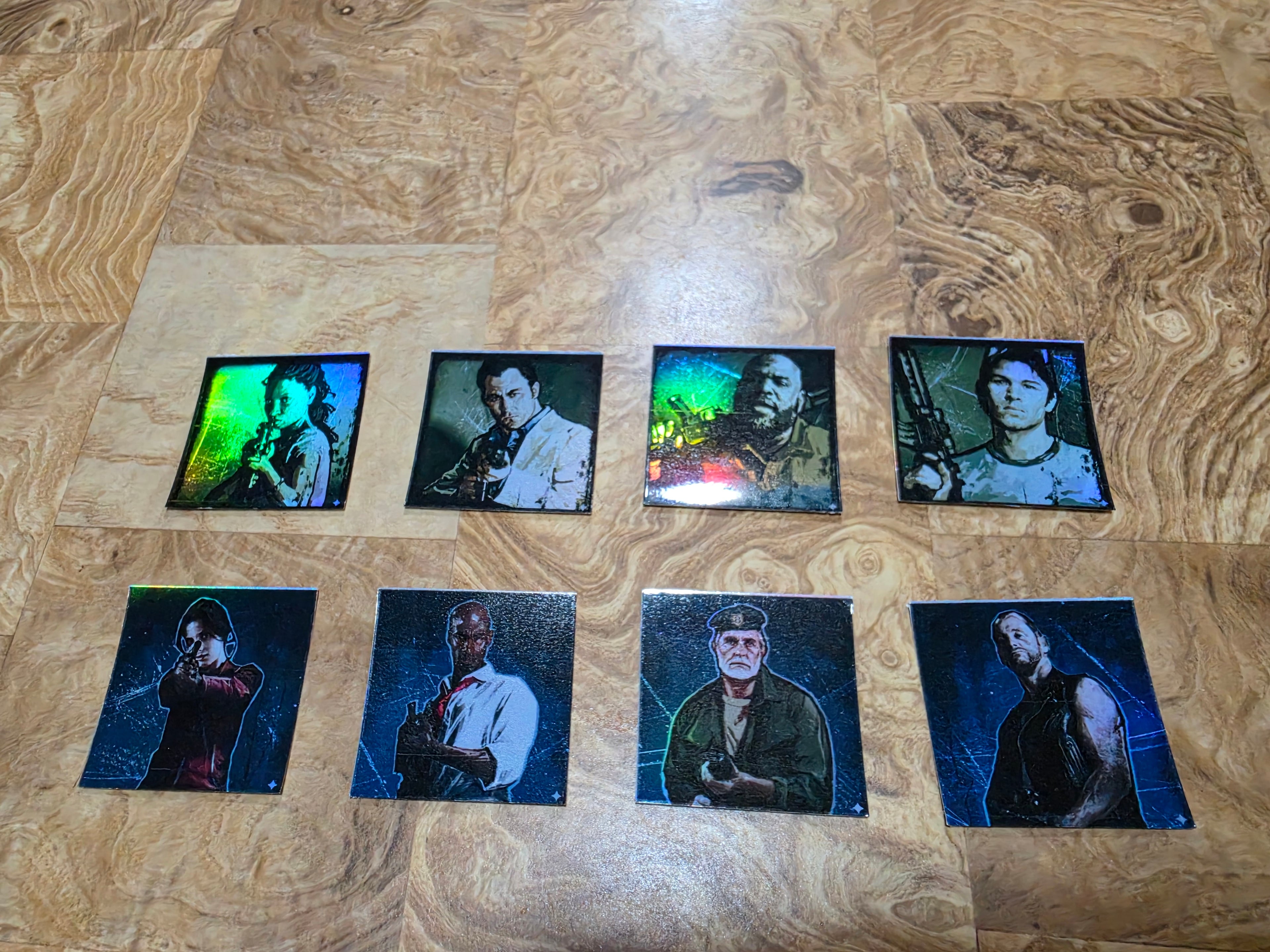 L4D inpired Holographic character icon stickers