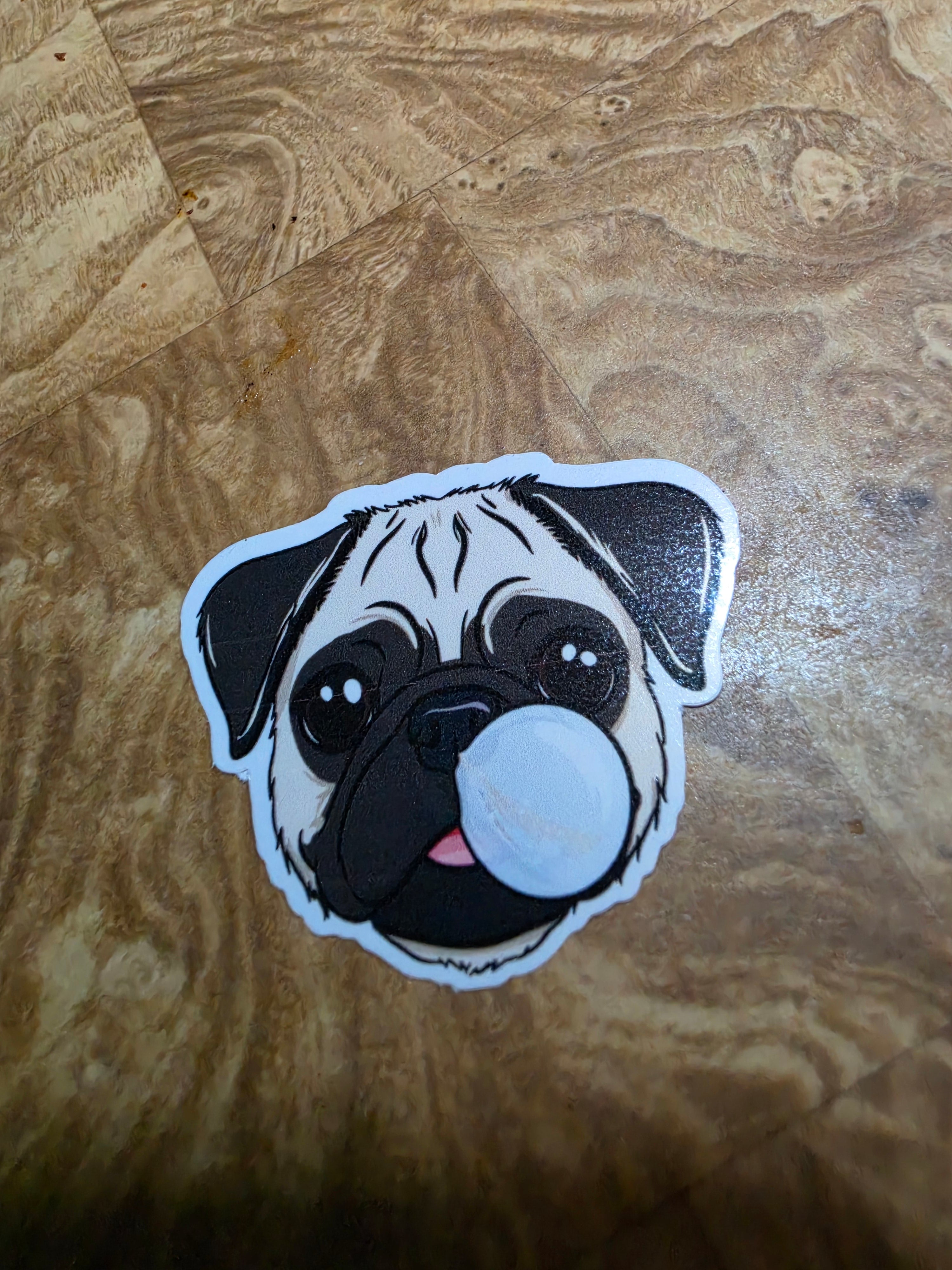 Boogery Pug Inspired sticker