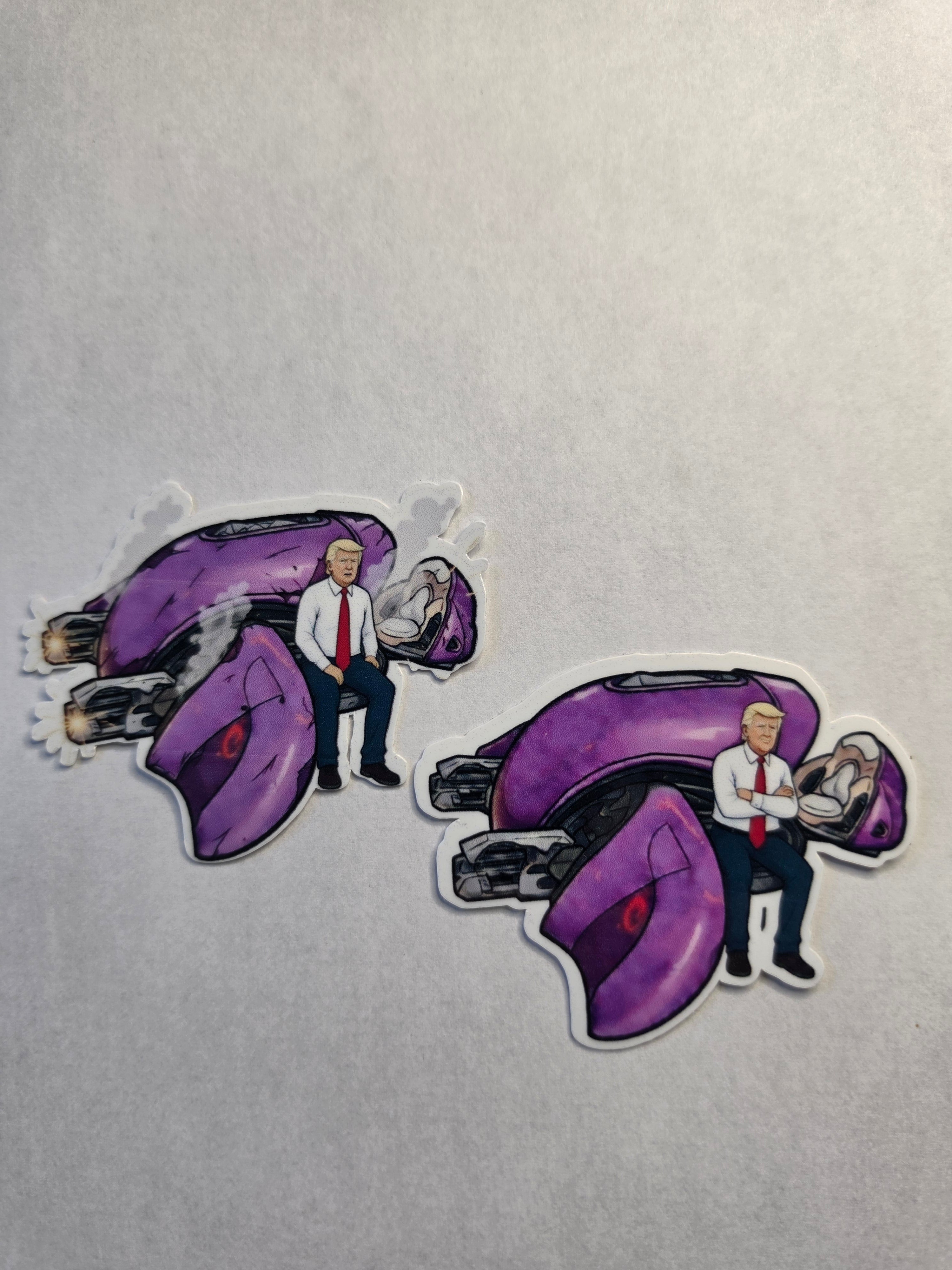 Halo Trump inspired Fan stickers pack of 2