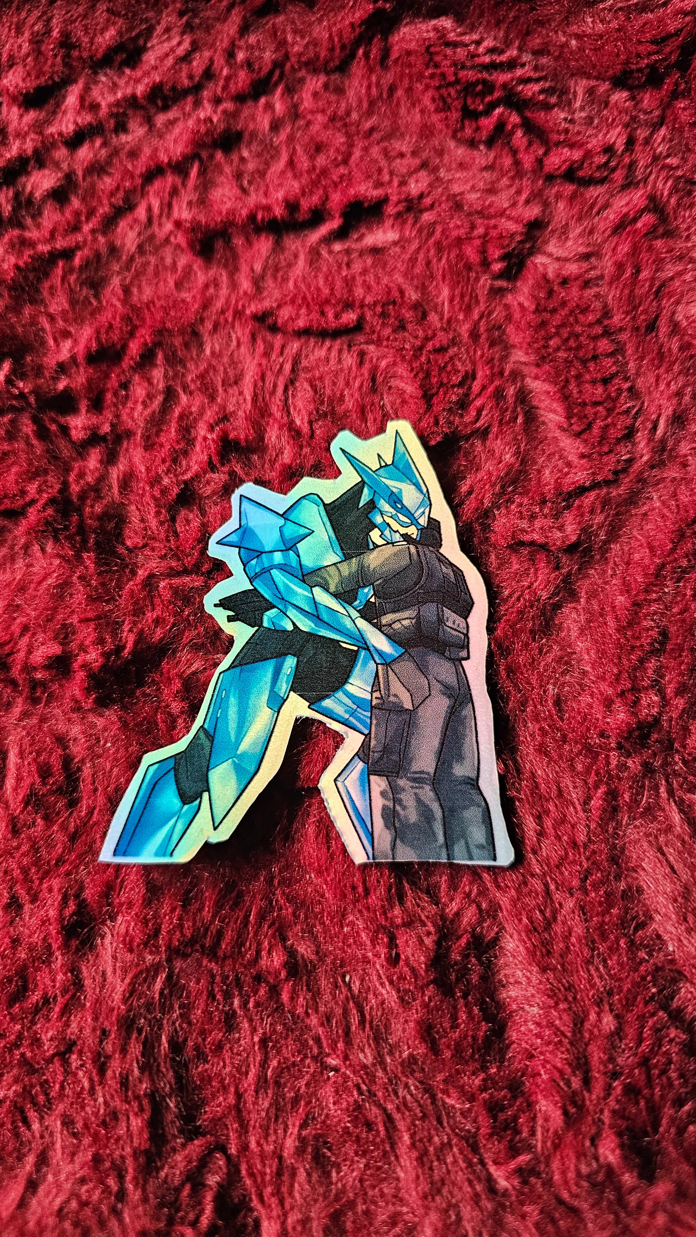 Valentines day Holographic Halo ending inspired sticker