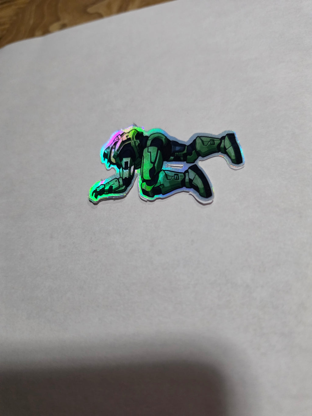 Halo inspired dead chief holo sticker