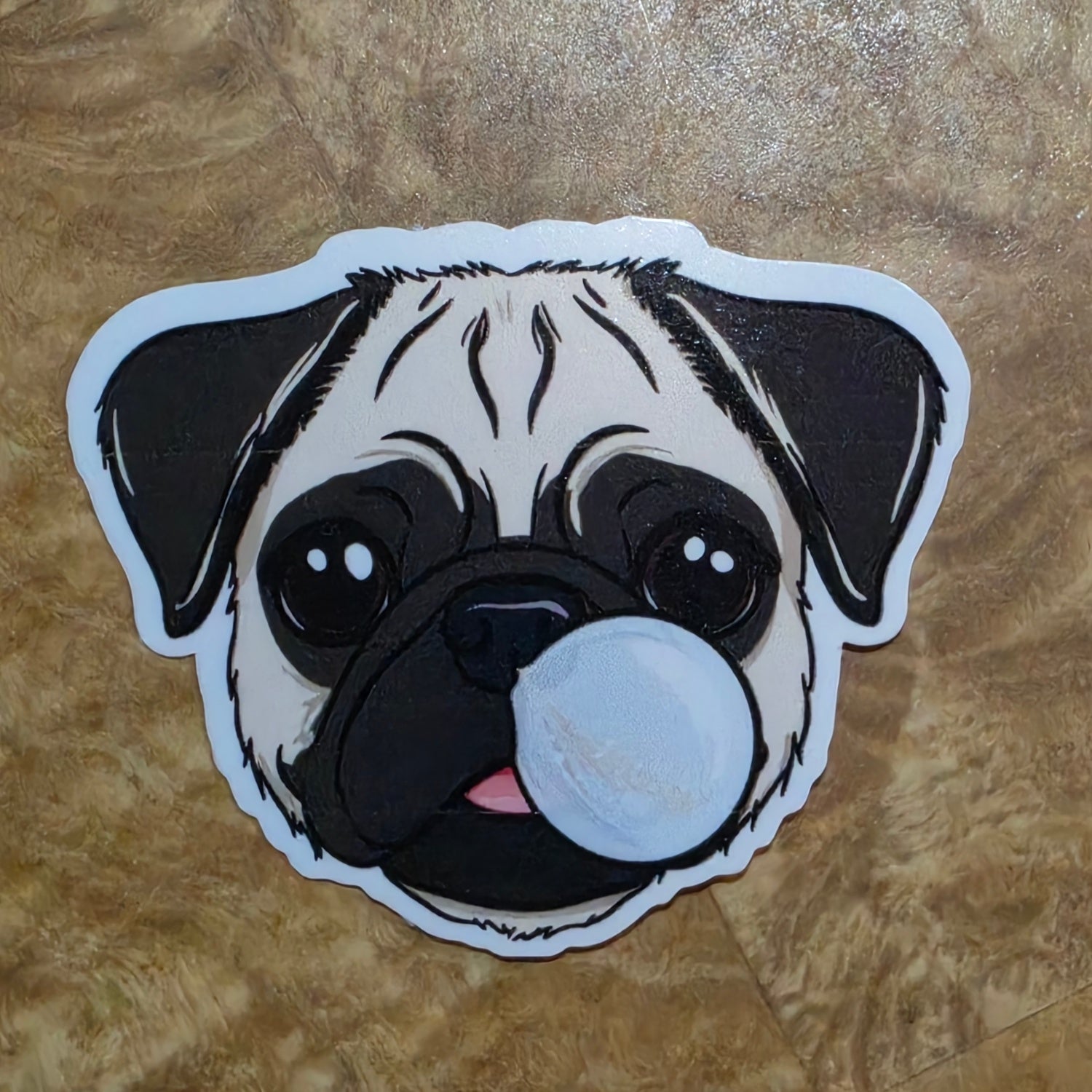 Boogery Pug Inspired sticker