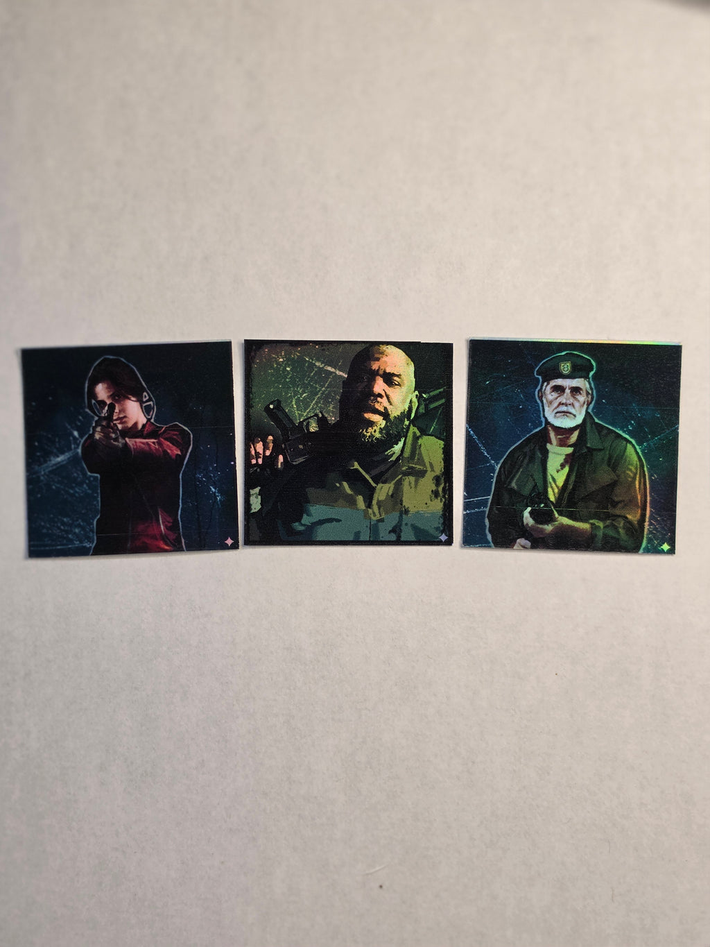 L4D inpired Holographic character icon stickers