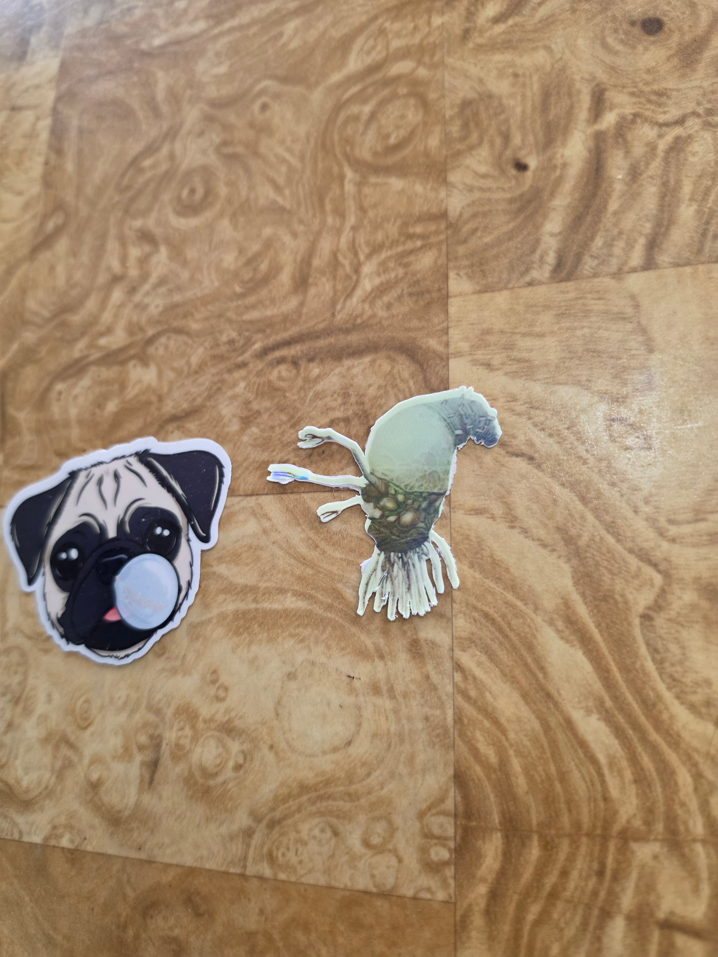 Halloween holographic Glow-in-the-dark Halo inspired flood sticker