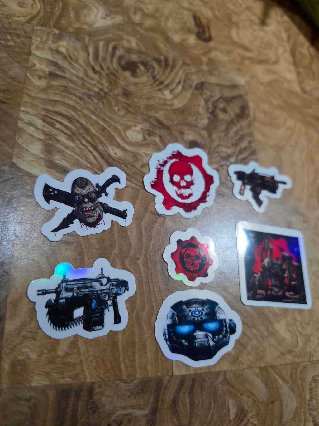 Gears Inspired Holographic pack of 6