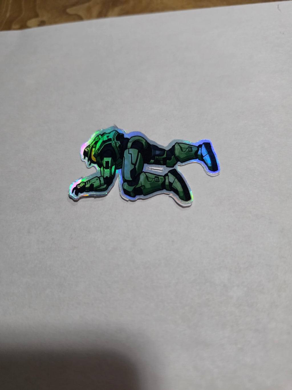 Halo inspired dead chief holo sticker
