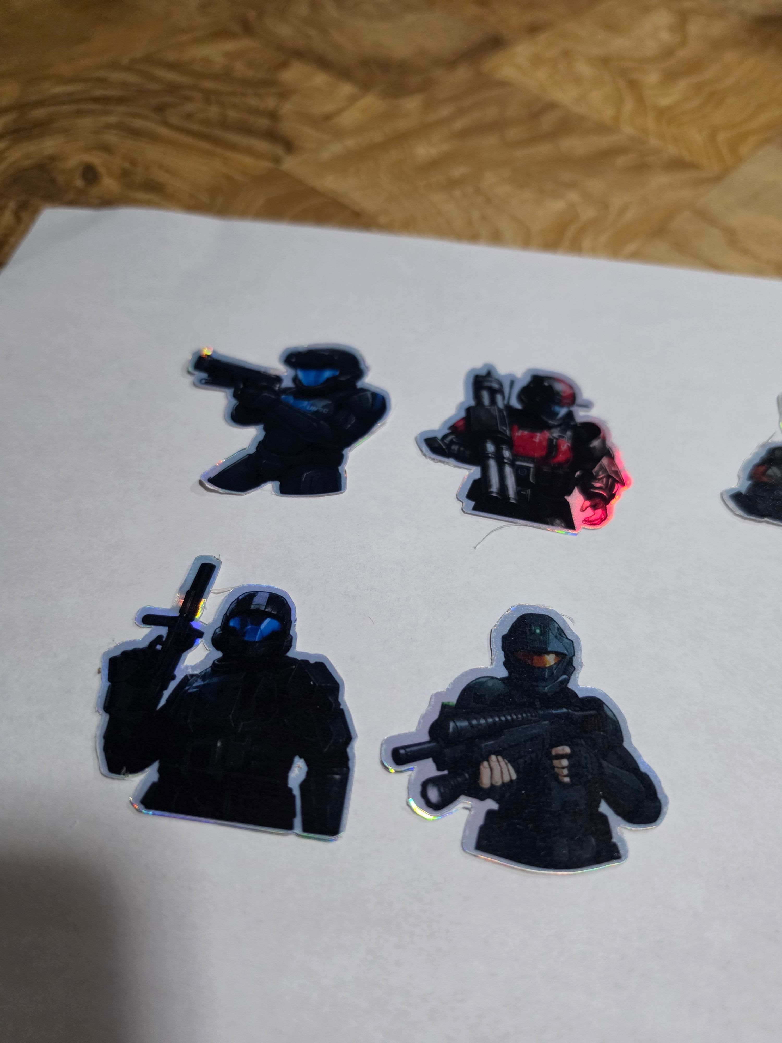 Halo drop trooper inspired stickers
