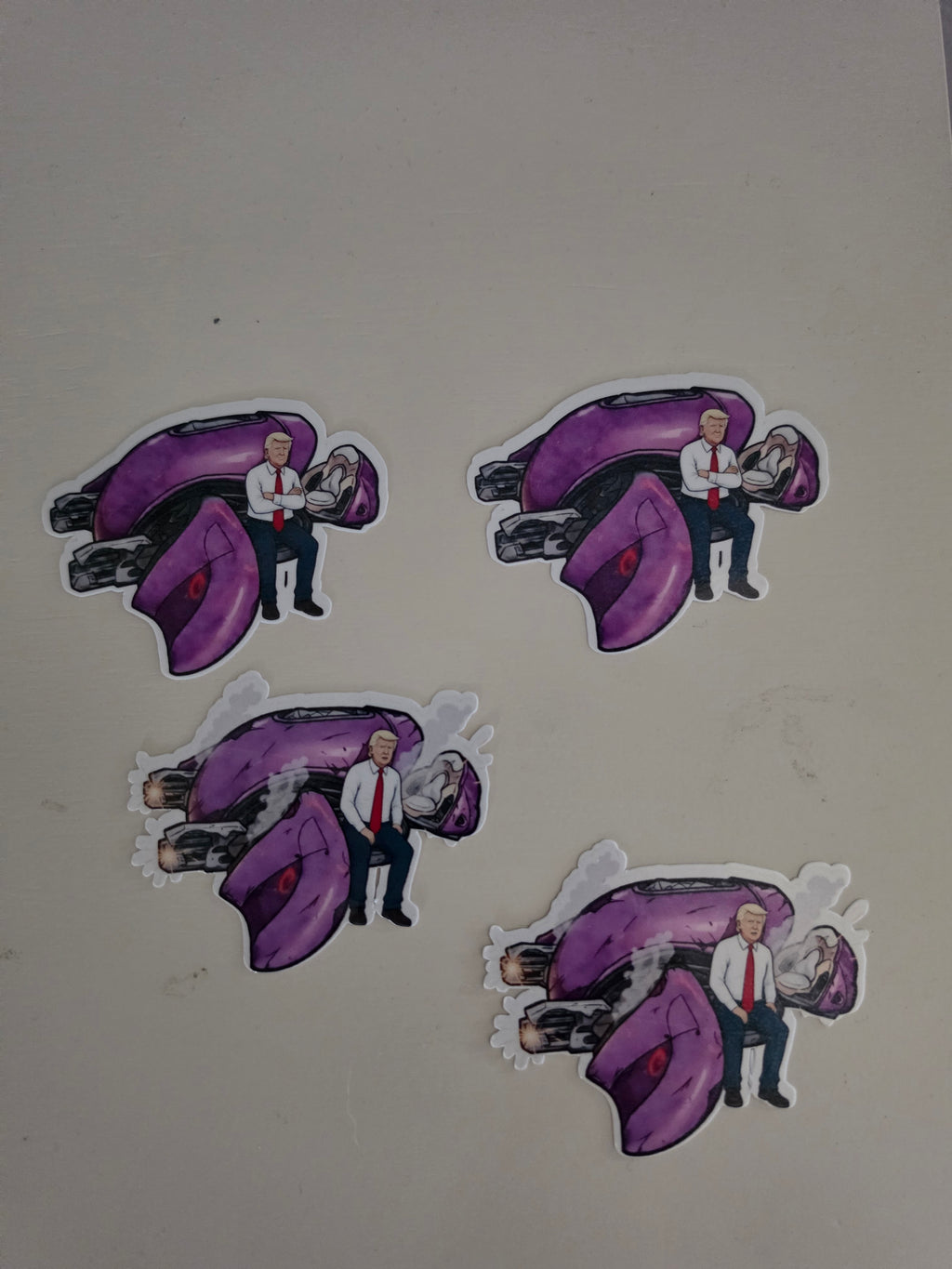 Halo Trump inspired Fan stickers pack of 2