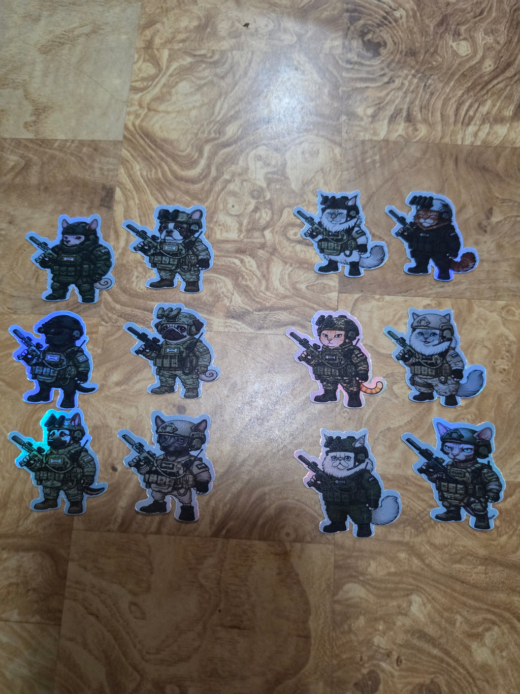 Cod Inspired dog and cat stickers