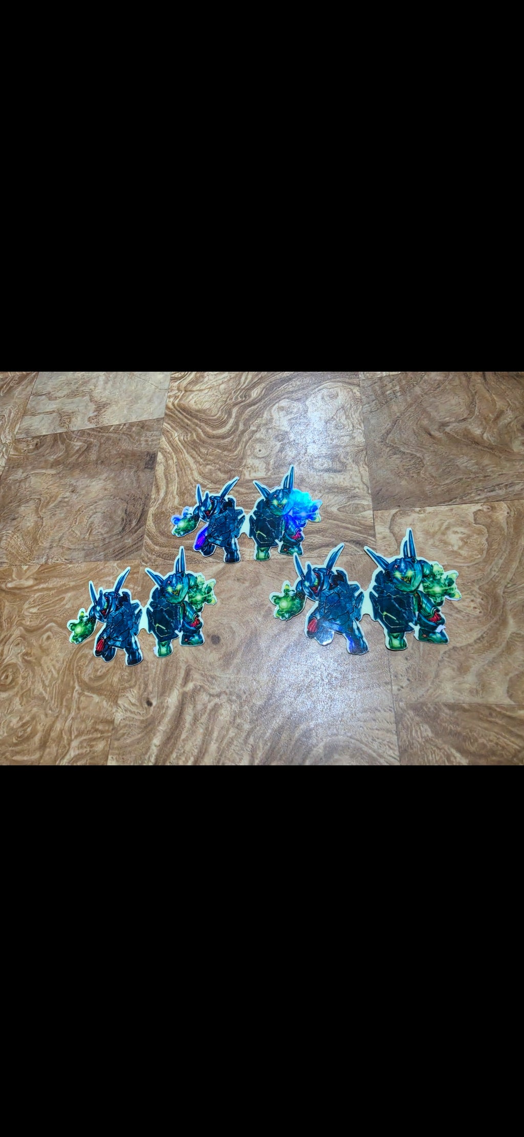 Glow in the Dark Holographic Halo hunter inspired stickers