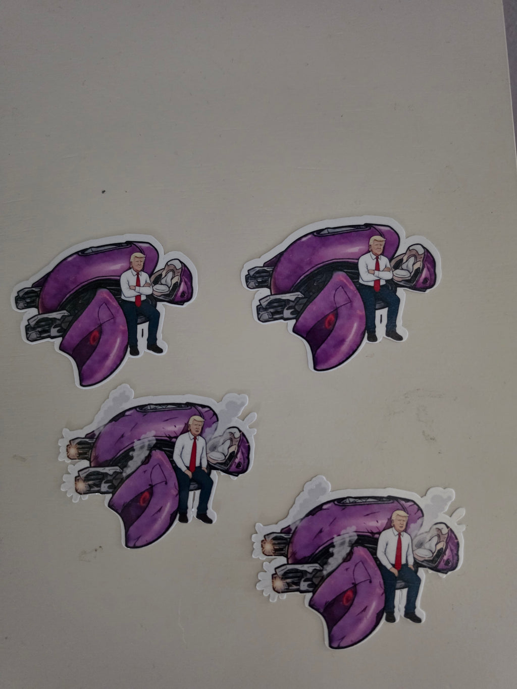 Halo Trump inspired Fan stickers pack of 2