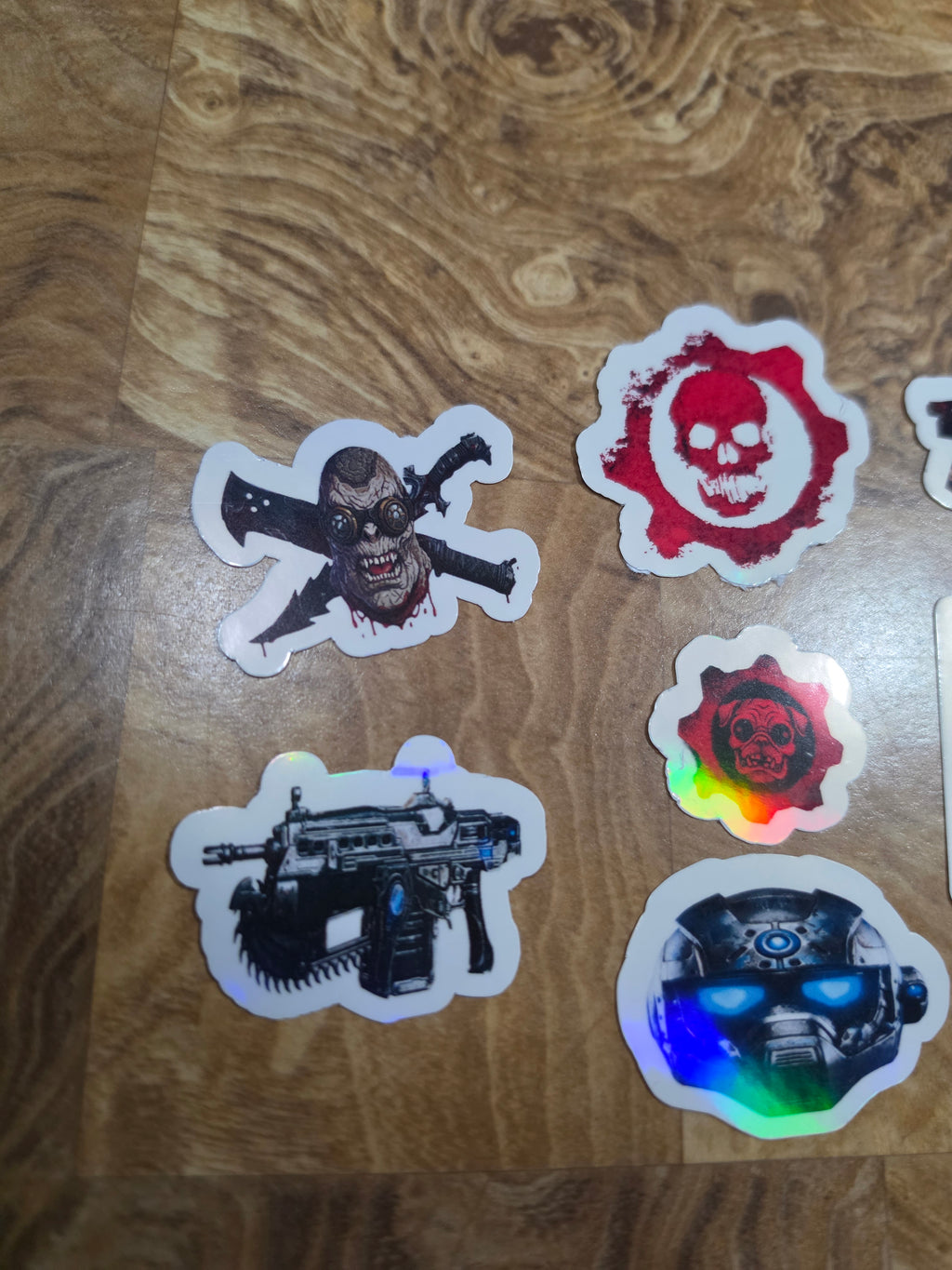 Gears Inspired Holographic pack of 6