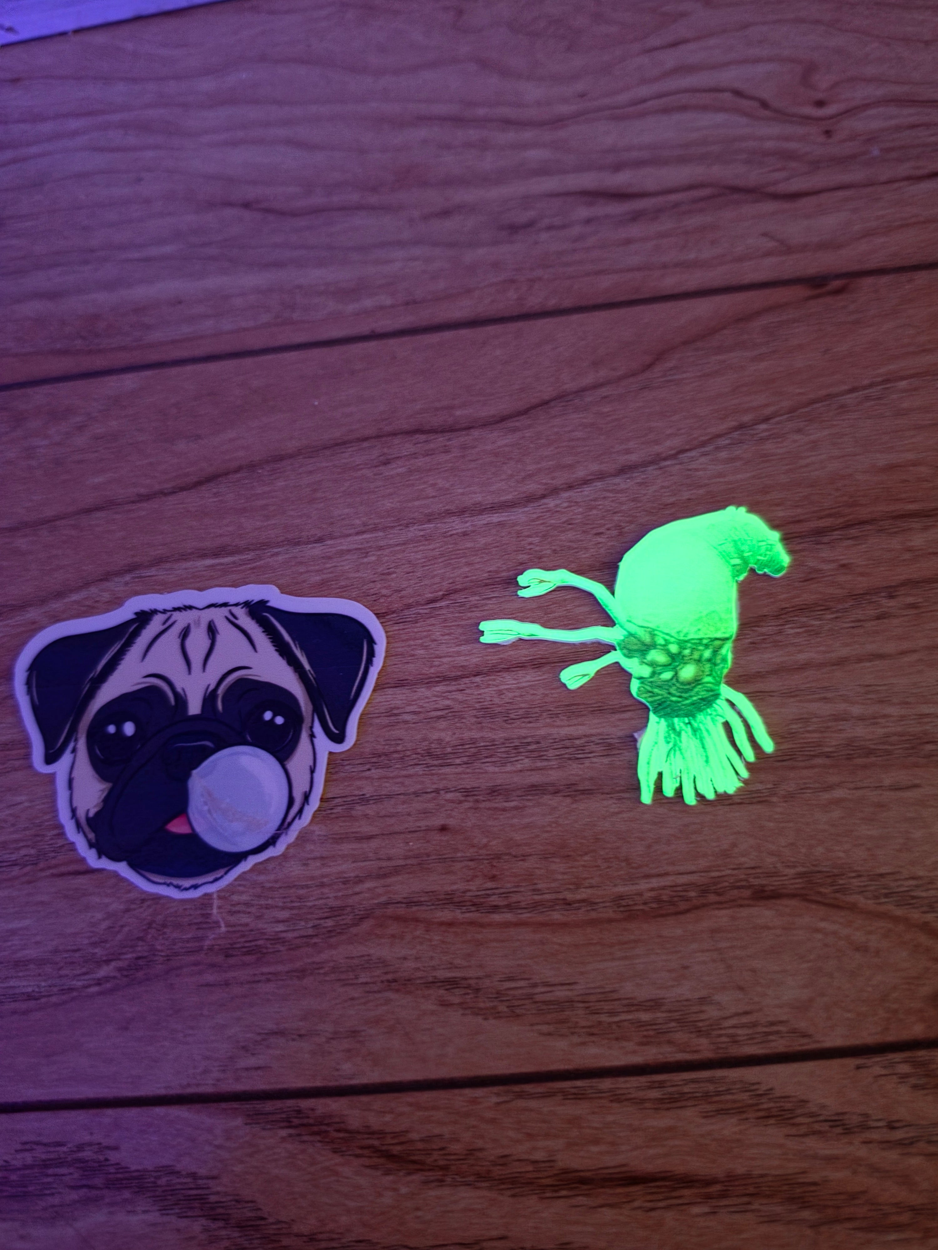 Halloween holographic Glow-in-the-dark Halo inspired flood sticker