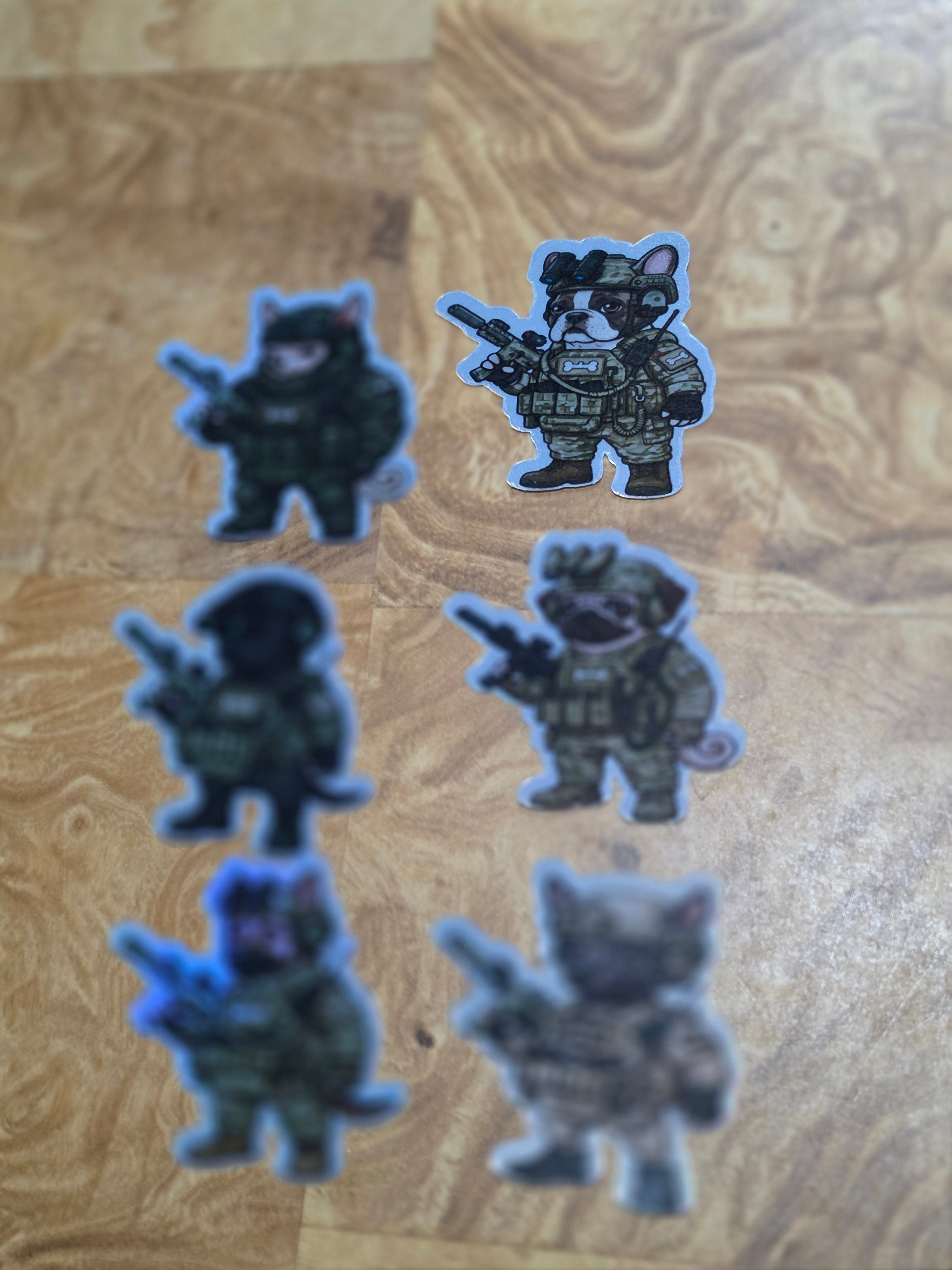 Cod Inspired dog and cat stickers