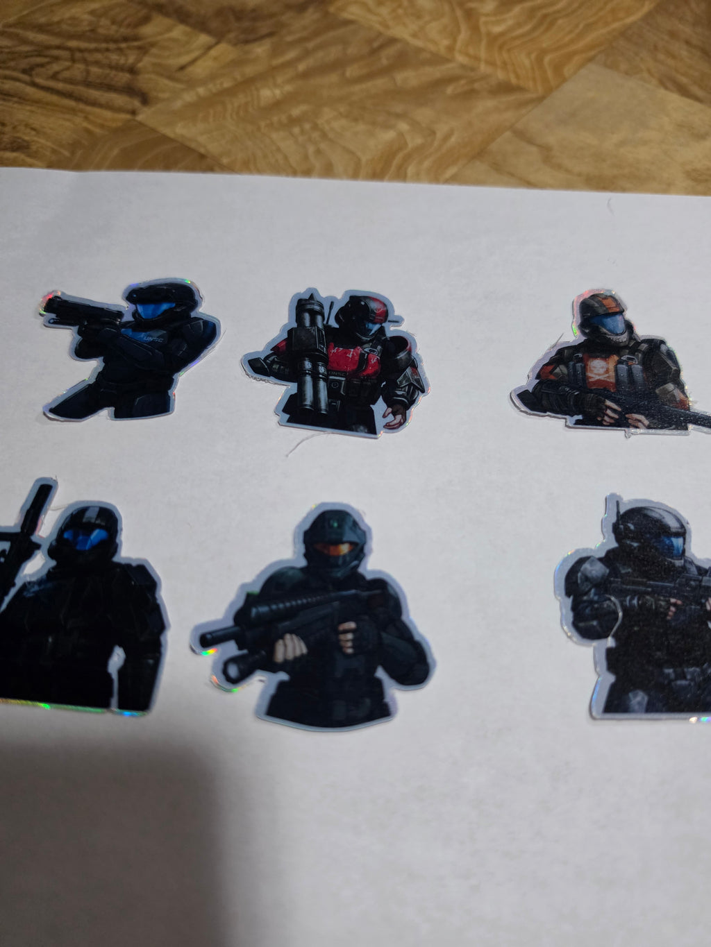 Halo drop trooper inspired stickers