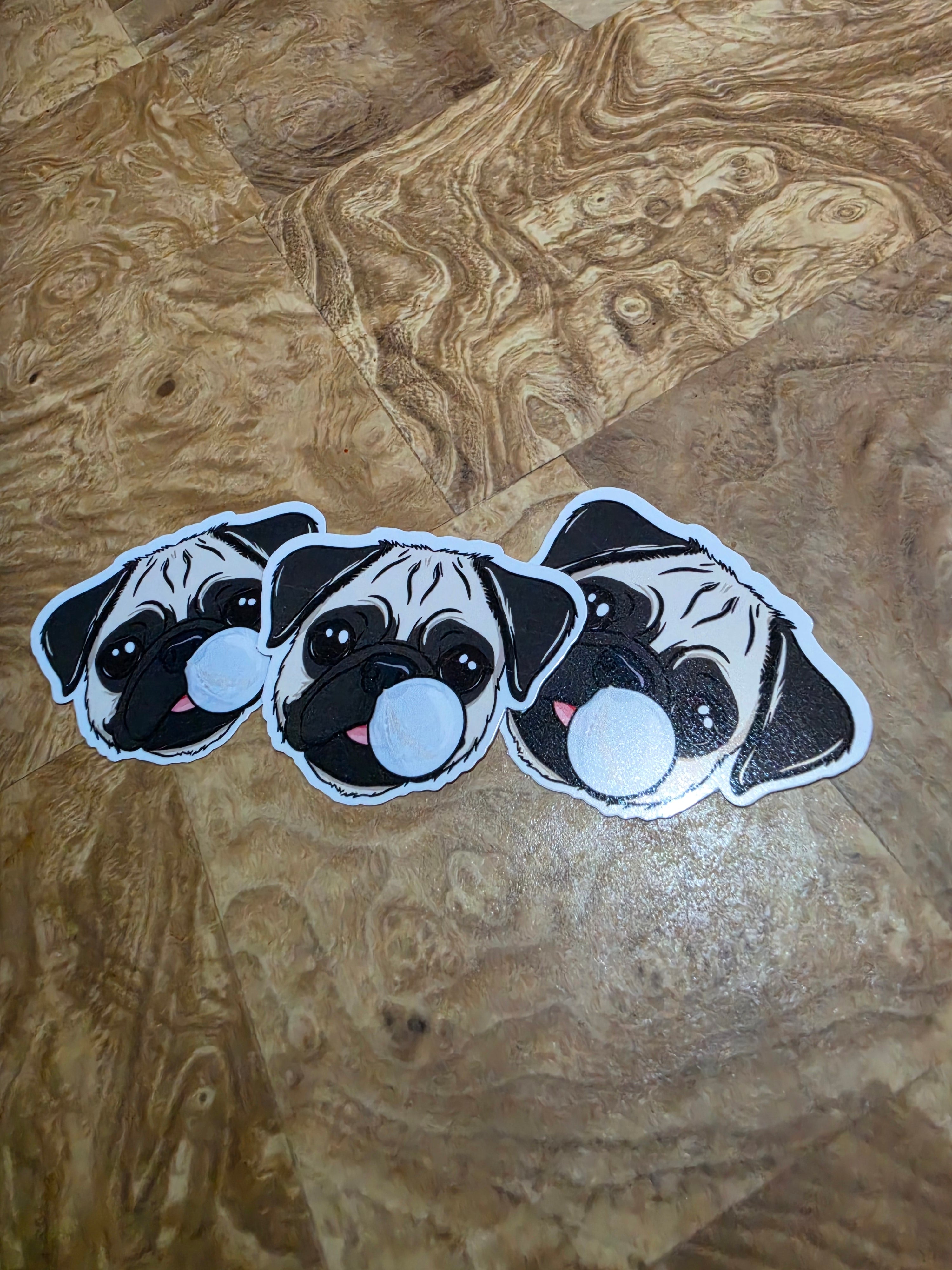 Boogery Pug Inspired sticker