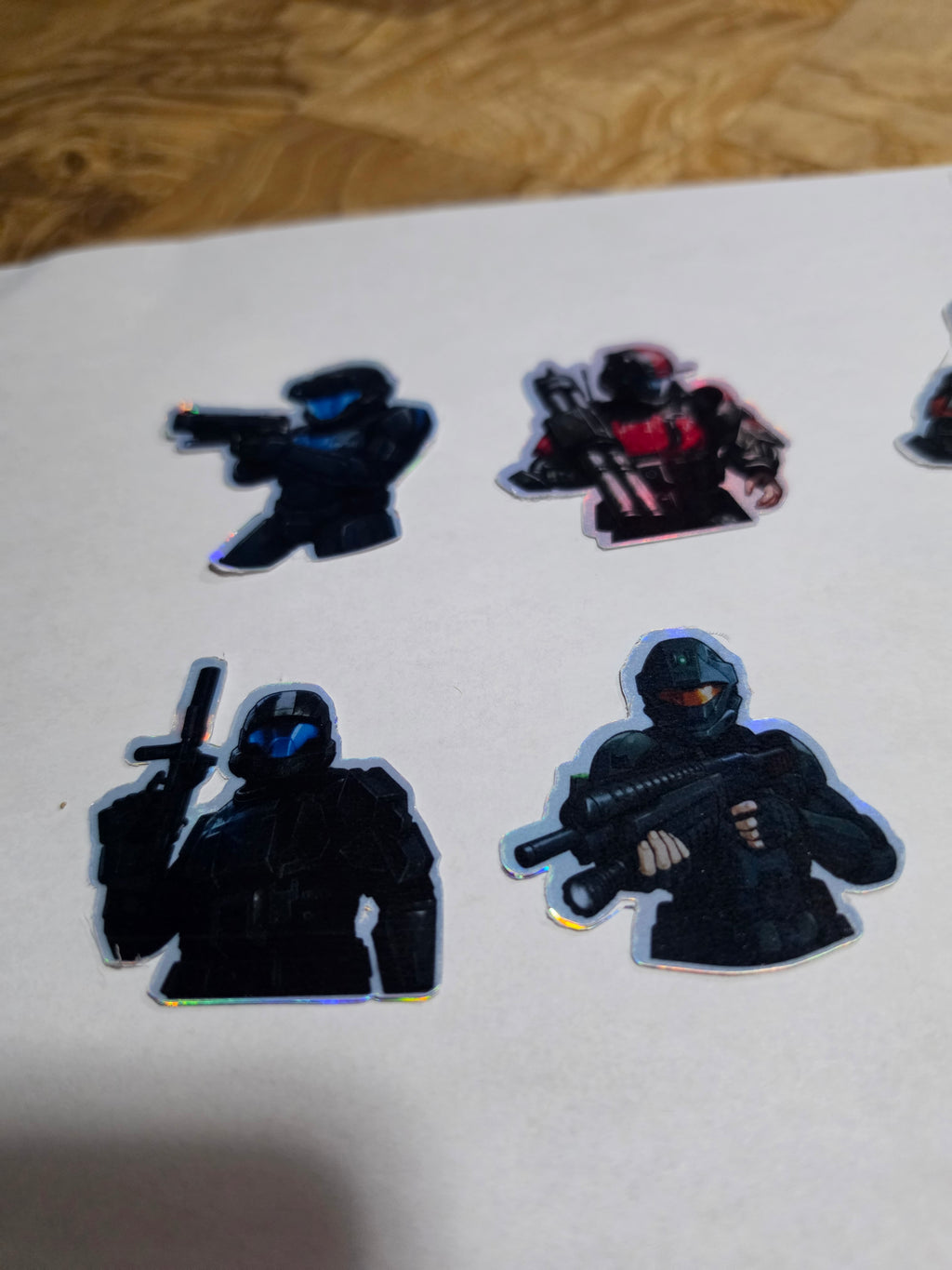 Halo drop trooper inspired stickers