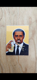 Diddy inspired baby oil sticker