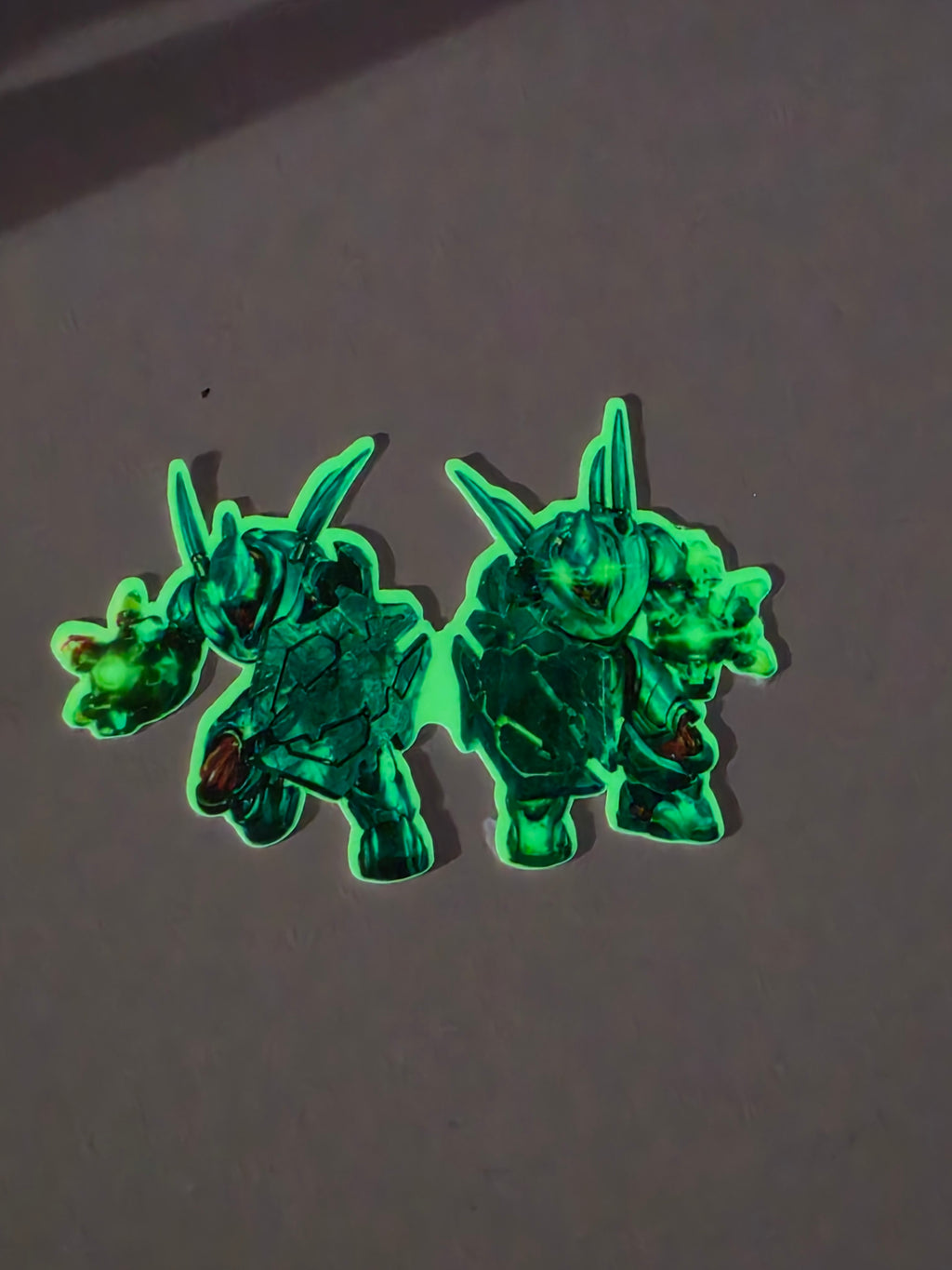 Glow in the Dark Holographic Halo hunter inspired stickers