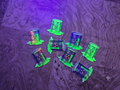 Glow in the Dark Holographic hazardous waste barrel stickers