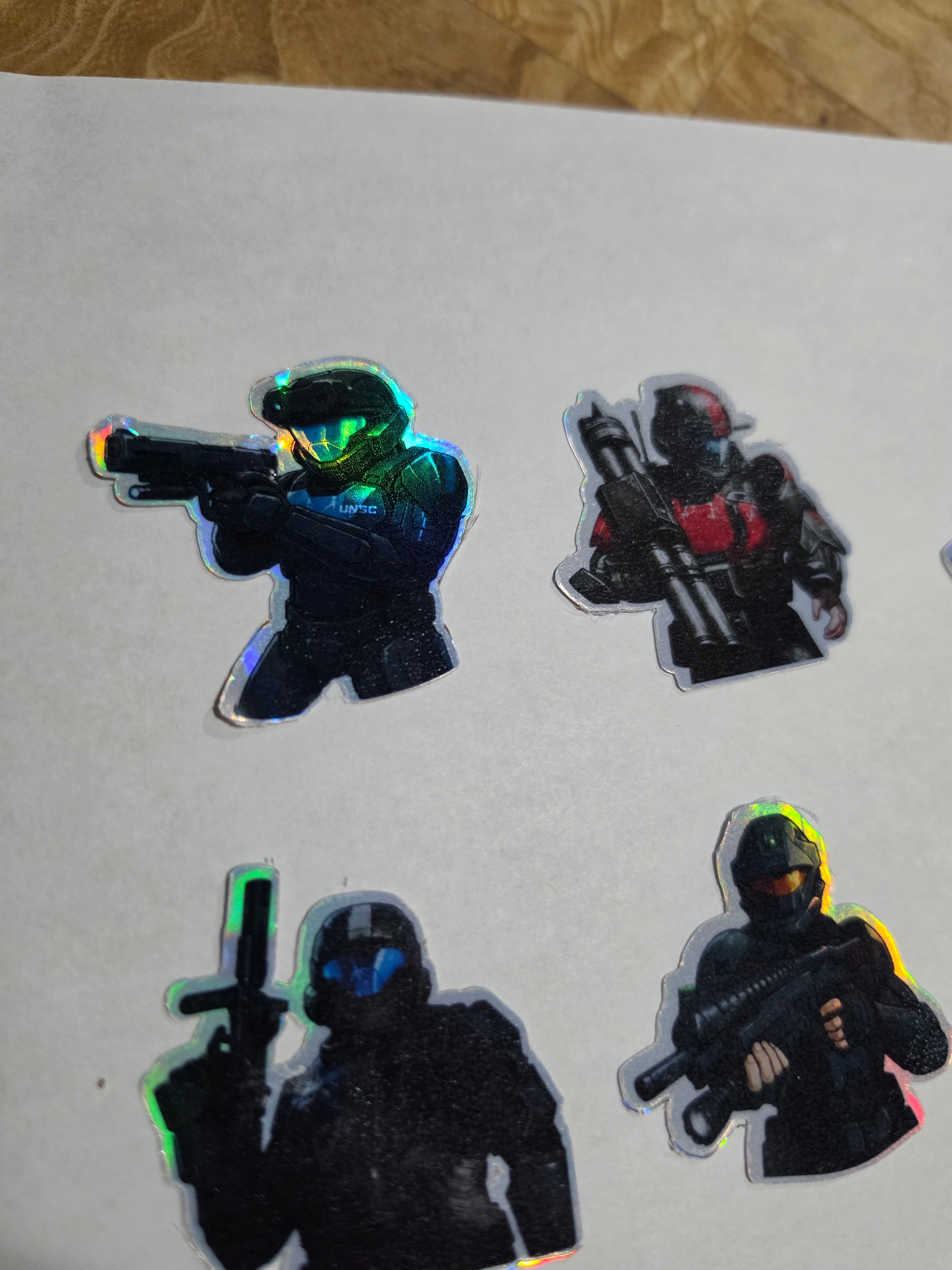 Halo drop trooper inspired stickers