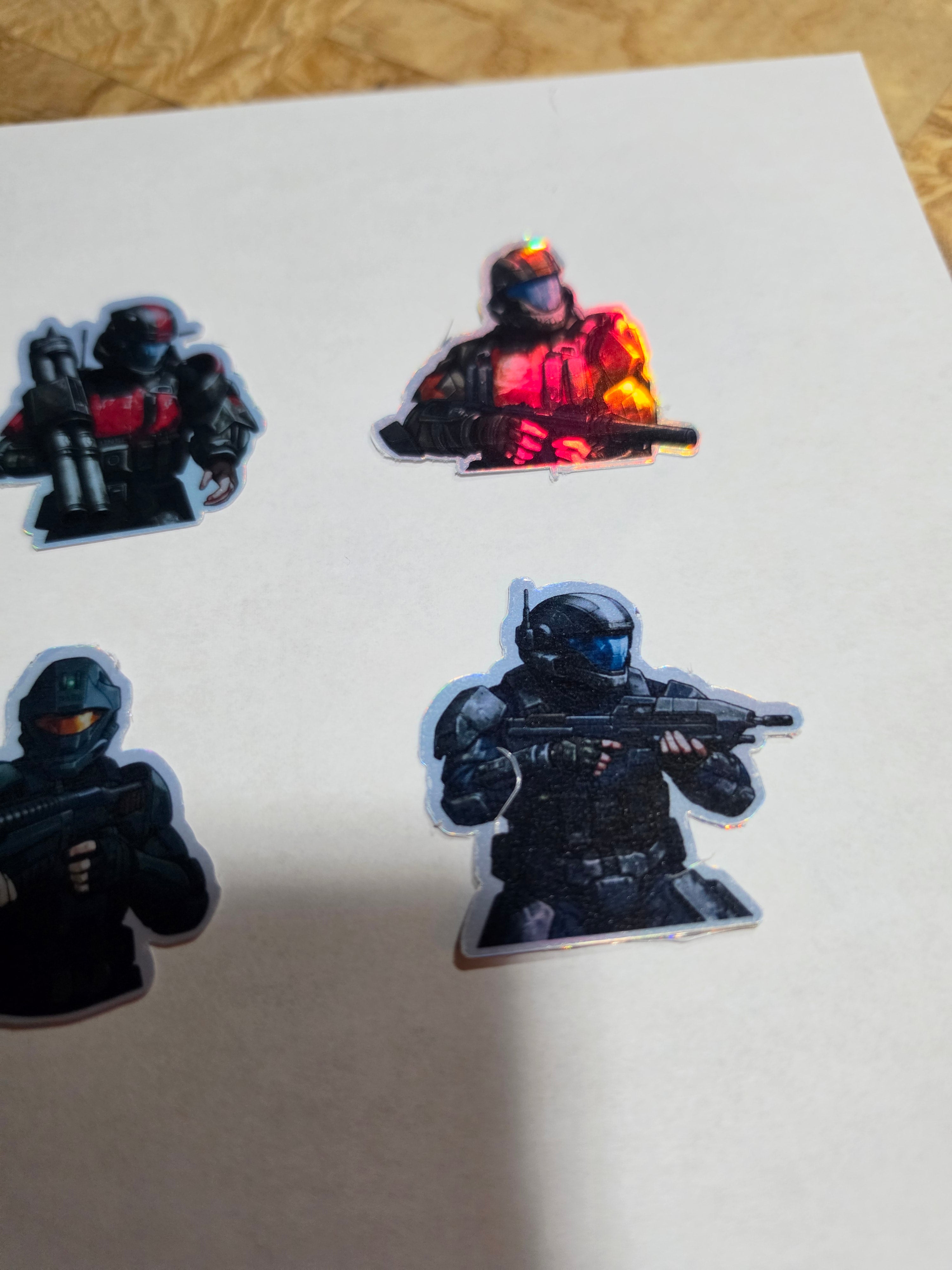 Halo drop trooper inspired stickers
