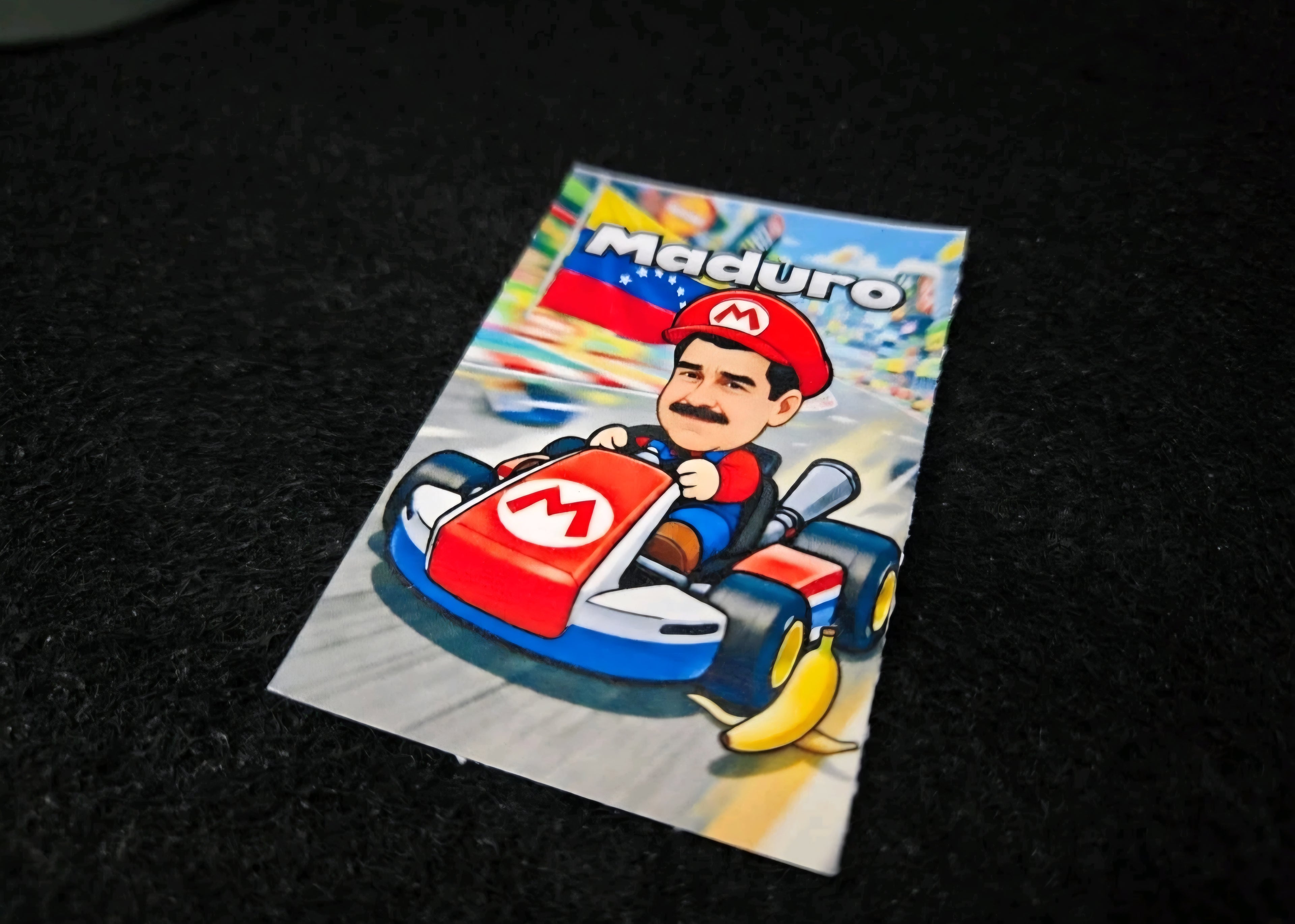 Venezuela President Maduro Inspired mario kart sticker