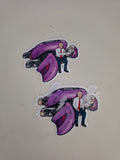 Halo Trump inspired Fan stickers pack of 2