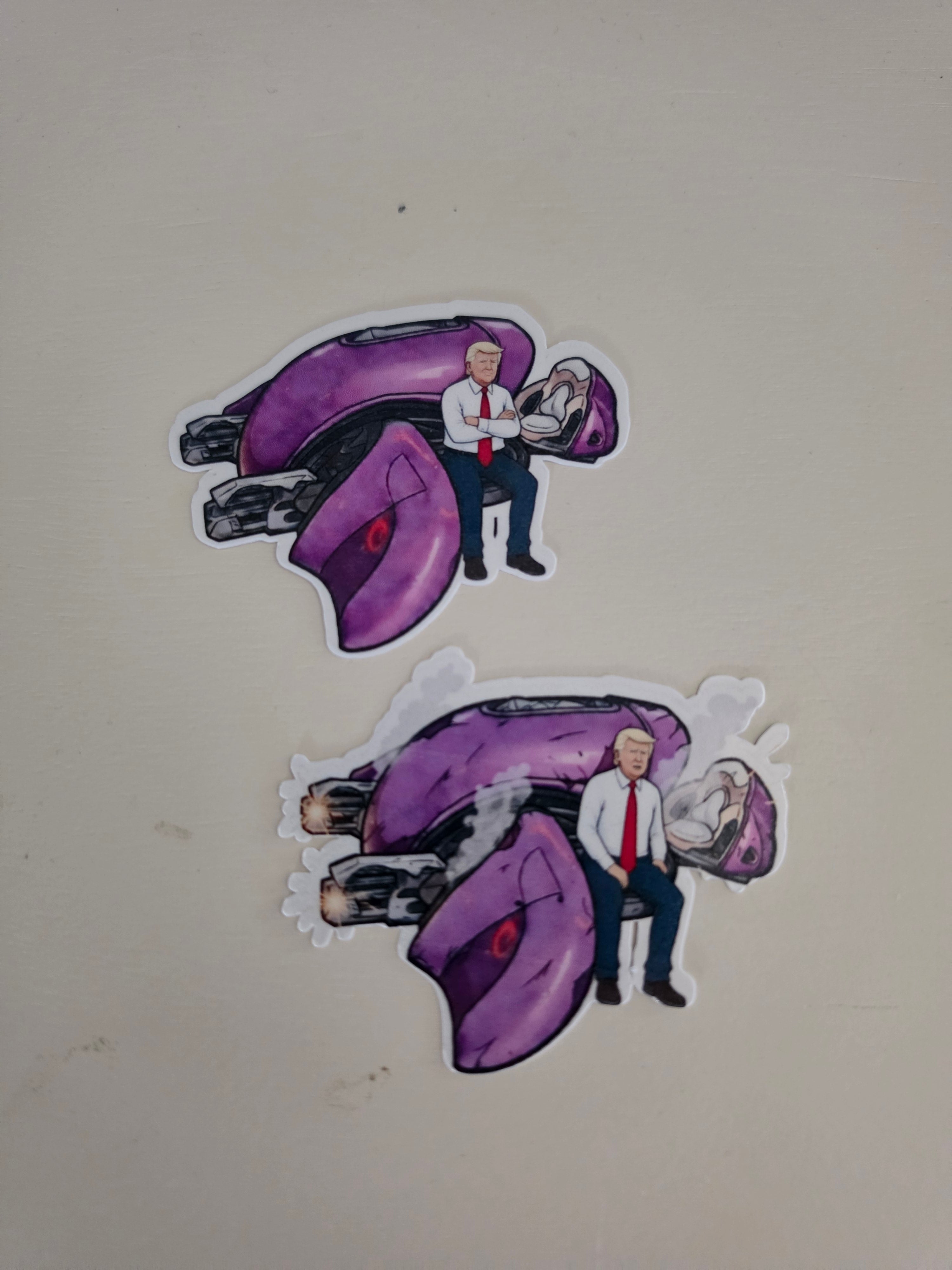 Halo Trump inspired Fan stickers pack of 2