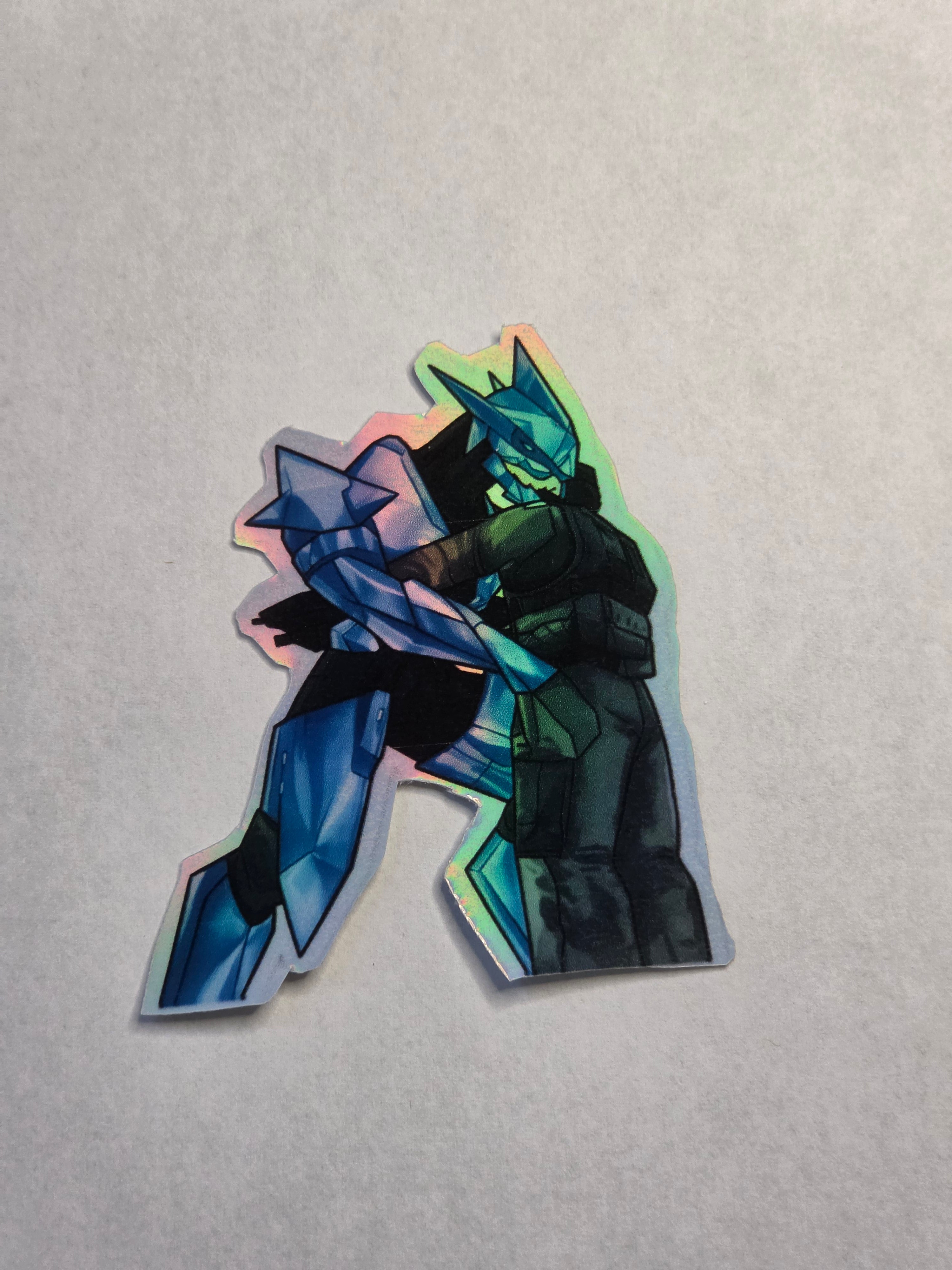 Valentines day Holographic Halo ending inspired sticker